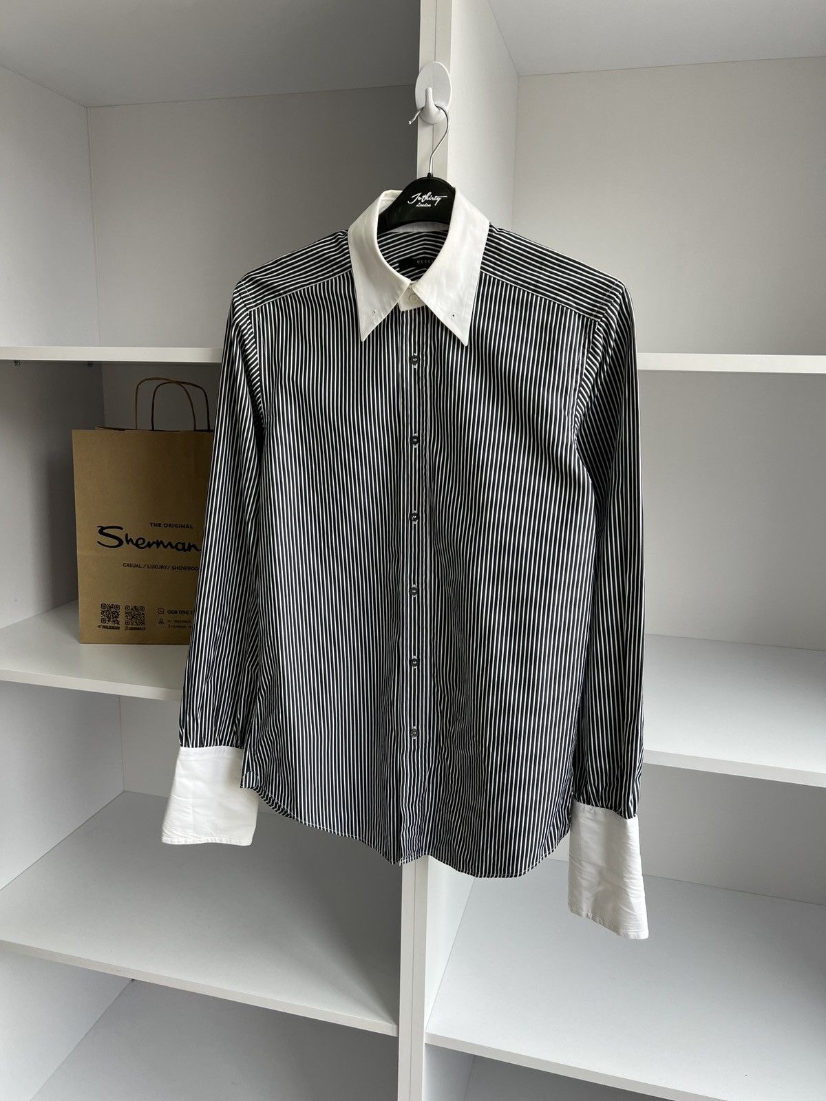 Gucci × Vintage Vintage Gucci Luxury Button up shirts Lot Size US M / EU 48-50 / 2 - 2 Thumbnail