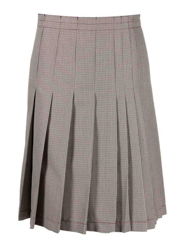 Marni o1y1125 Midi Skirt in Gray Size 27" / US 4 / IT 40 - 1 Thumbnail