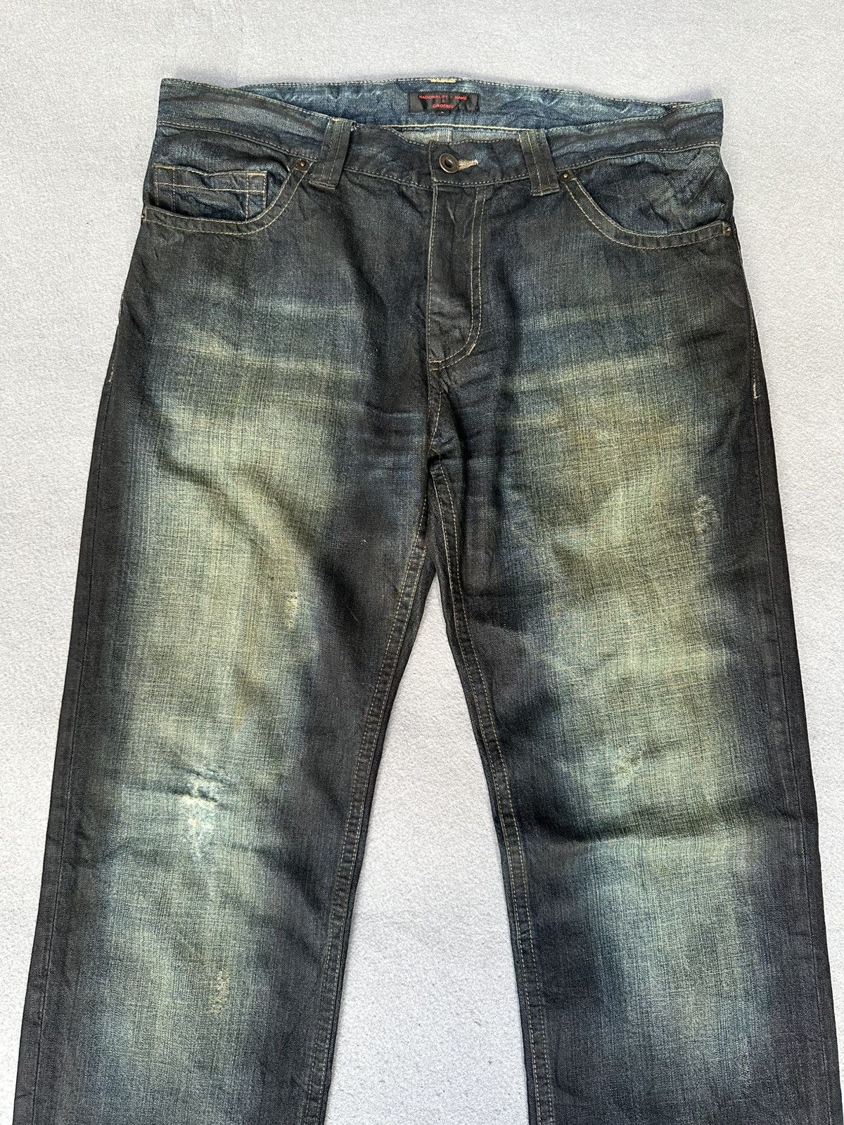 Japanese Brand Nationality + Name II Crosbec Waxed Denim Size US 33 - 4 Thumbnail