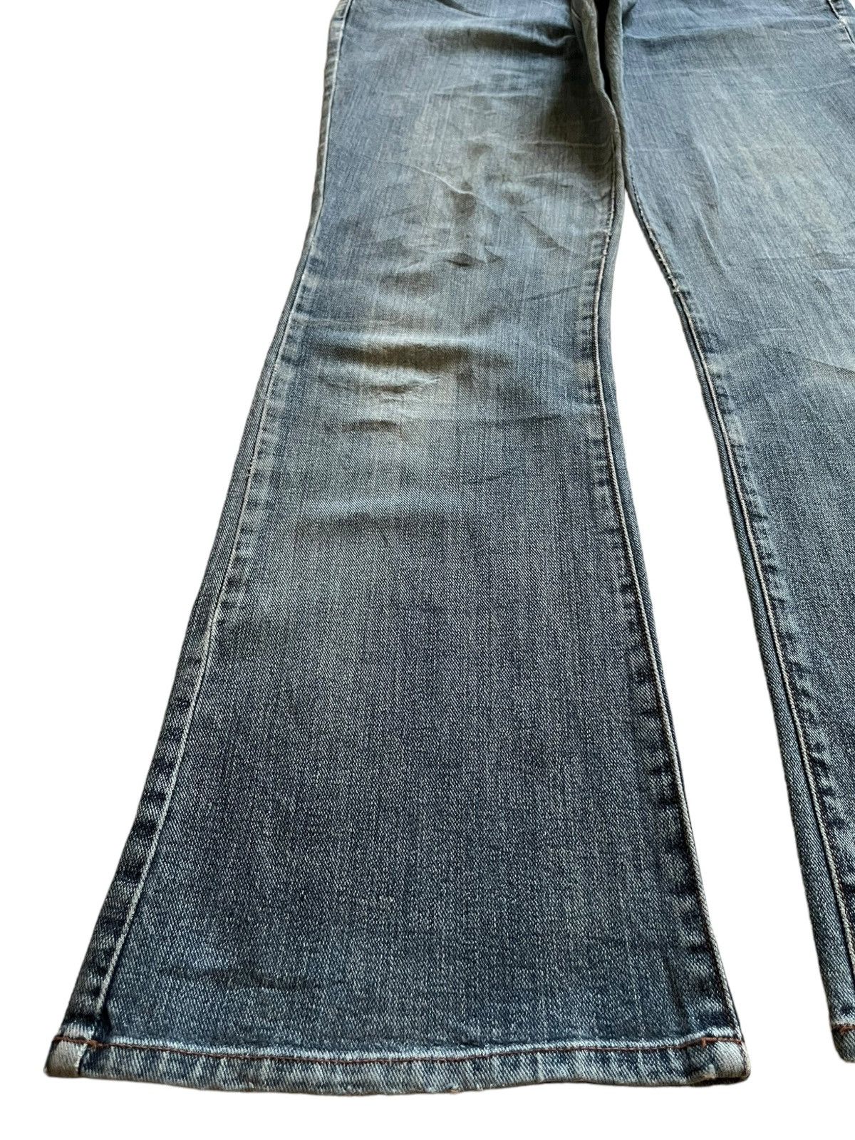 Japanese Brand SALES🔥Vintage Japanese Brand Flare Faded Wash Western Jeans Size 33" - 6 Thumbnail