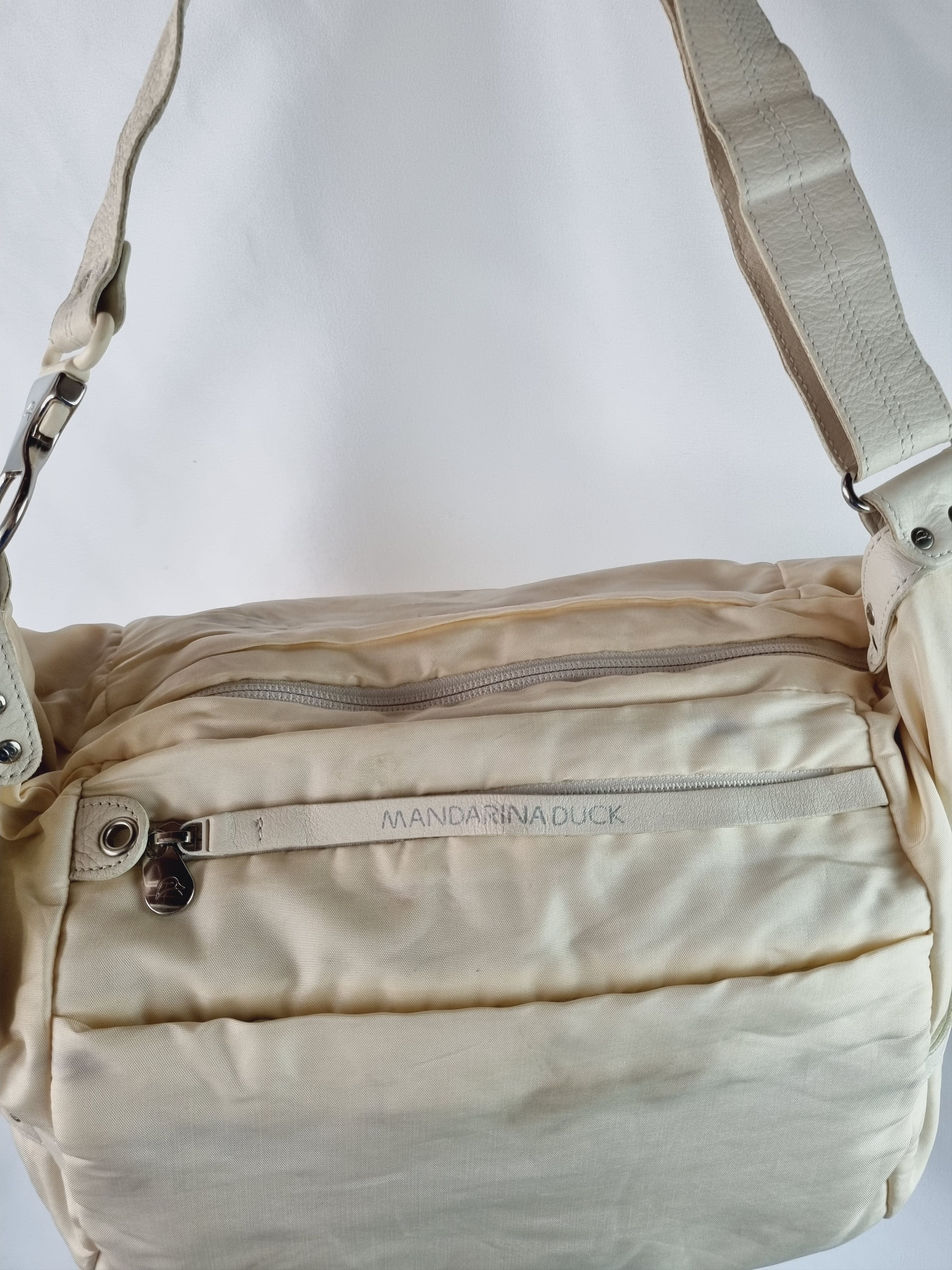 Japanese Brand × Mandarina Duck × Vintage Mandarina Duck Roomy Dirty Nylon Shoulder Bag Size ONE SIZE - 8 Thumbnail