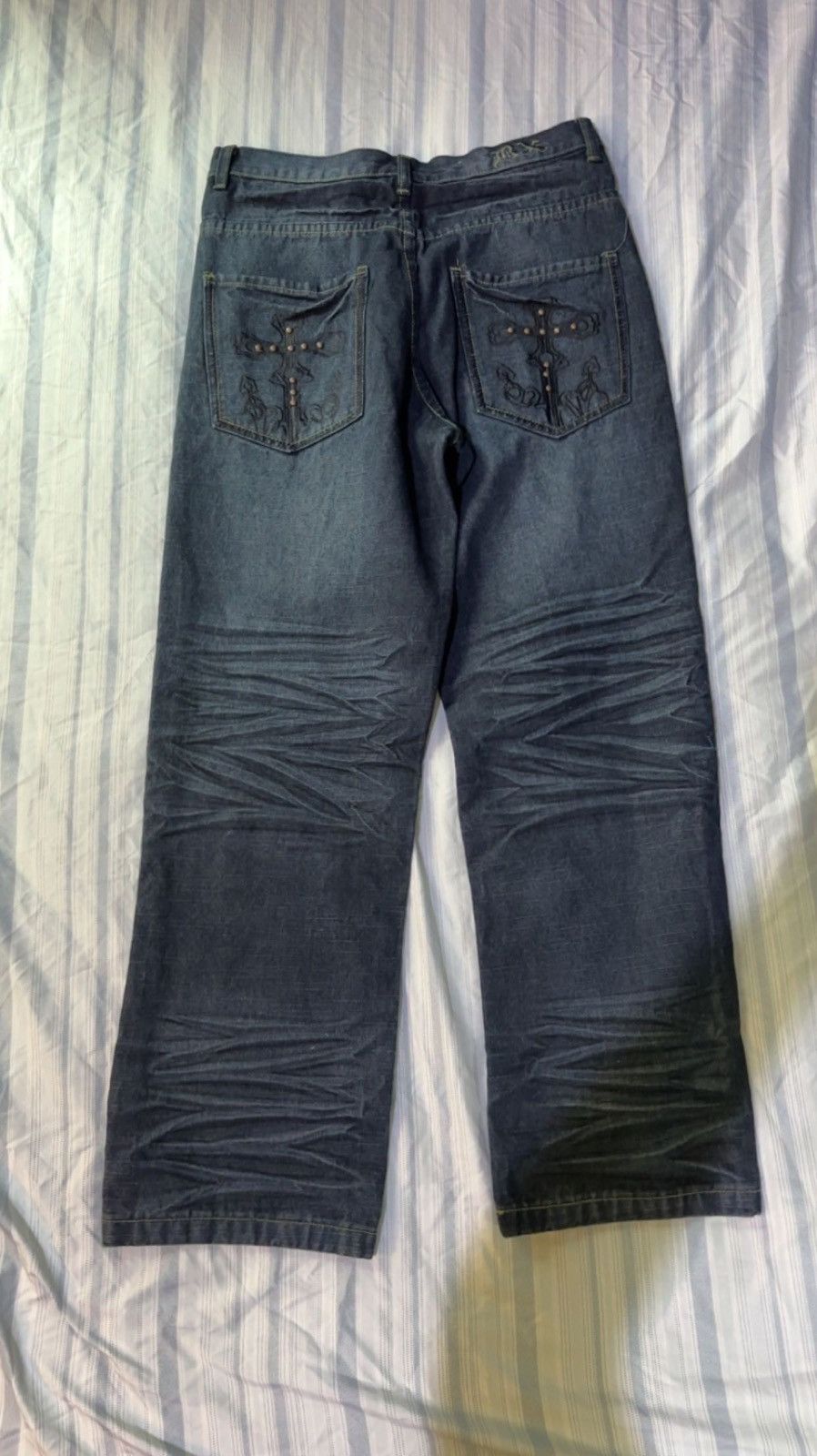 Other Straight jeans with cross on back pockets Size US 30 / EU 46 - 2 Thumbnail