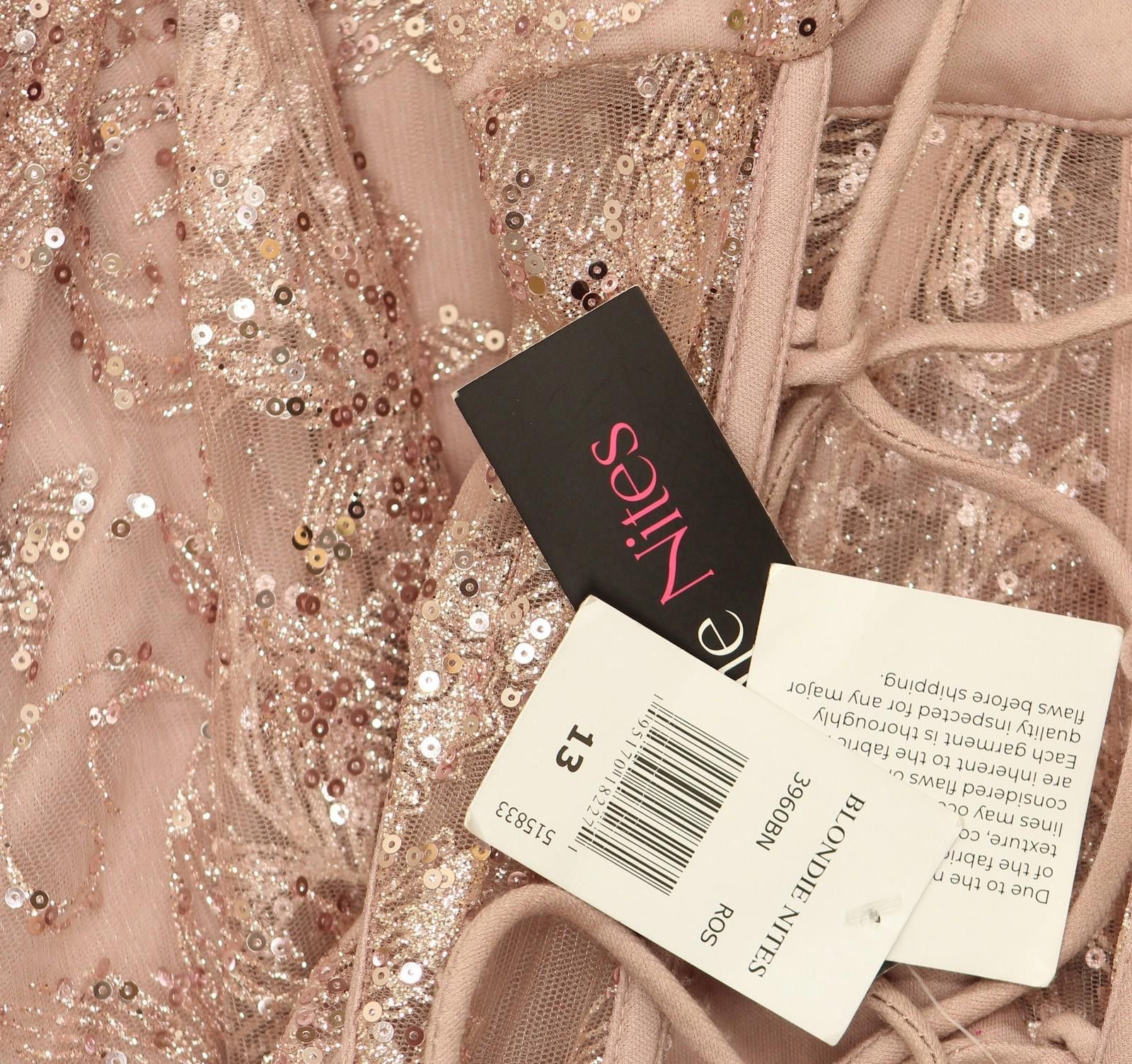 Other Blondie Nites Juniors Corset-bodice Gown 3960bn Rose Pink 13 Size M / US 6-8 / IT 42-44 - 3 Thumbnail