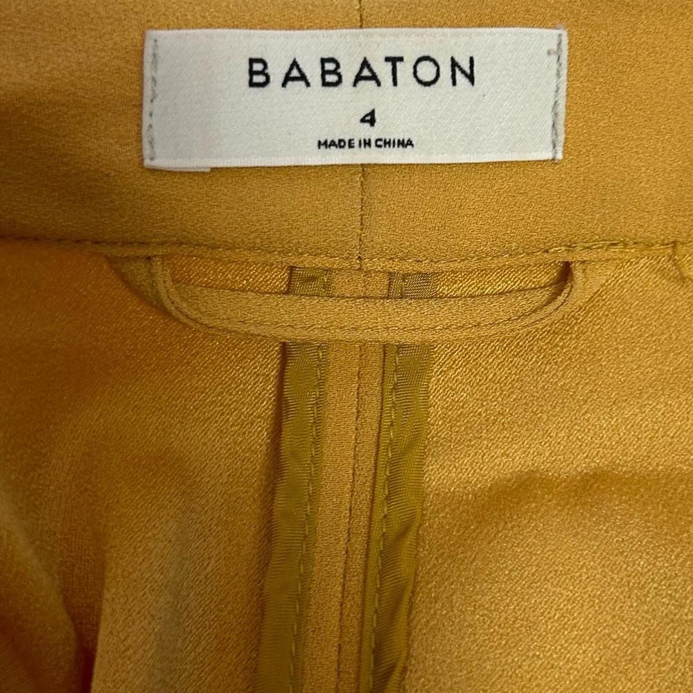REVOLVE Babaton l Power Hip Mustard Open Front Blazer Size 4 Size S / US 4 / IT 40 - 8 Thumbnail