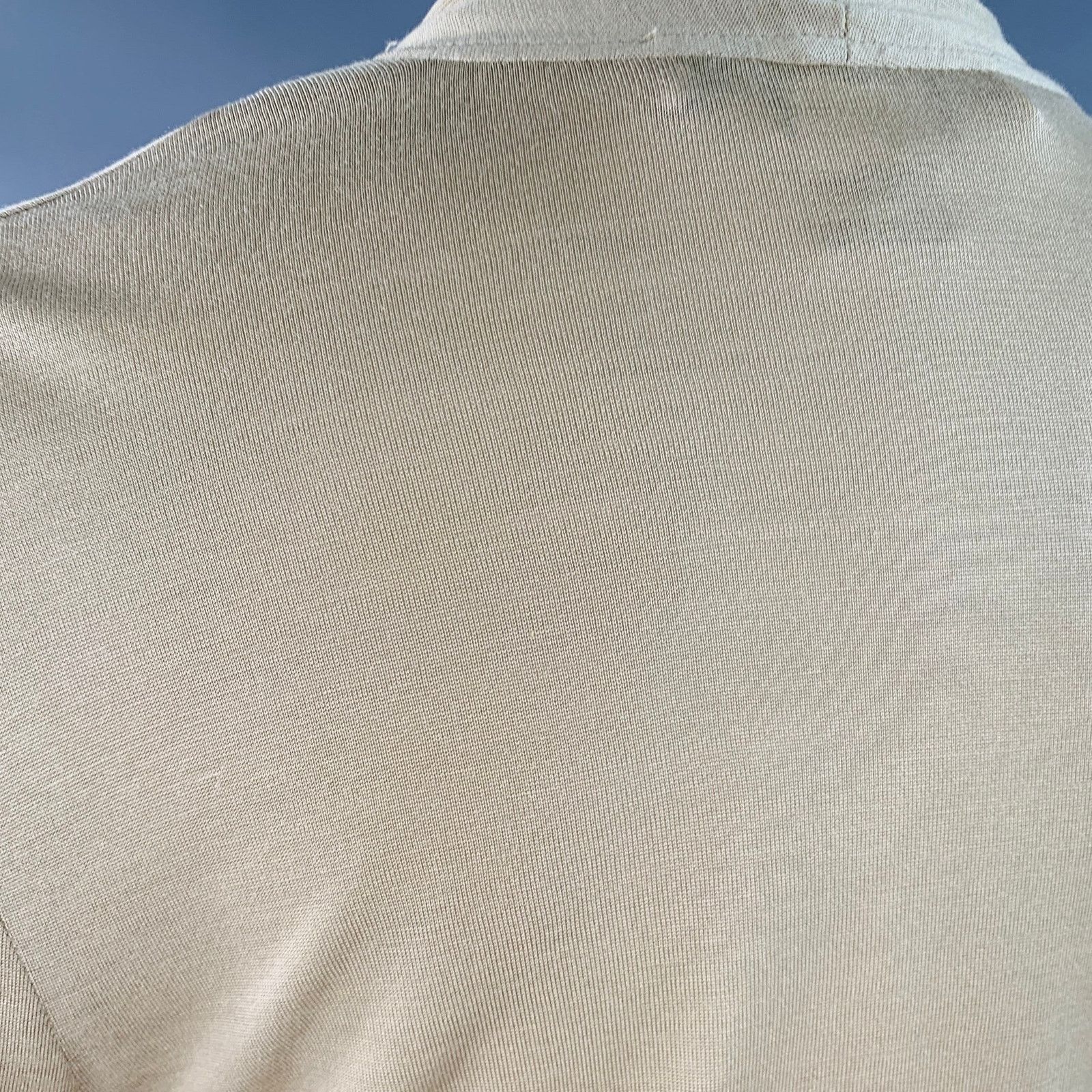 Max Mara MAX MARA Size S Beige Rayon Silk Wrap Cardigan Size S / US 4 / IT 40 - 6 Thumbnail