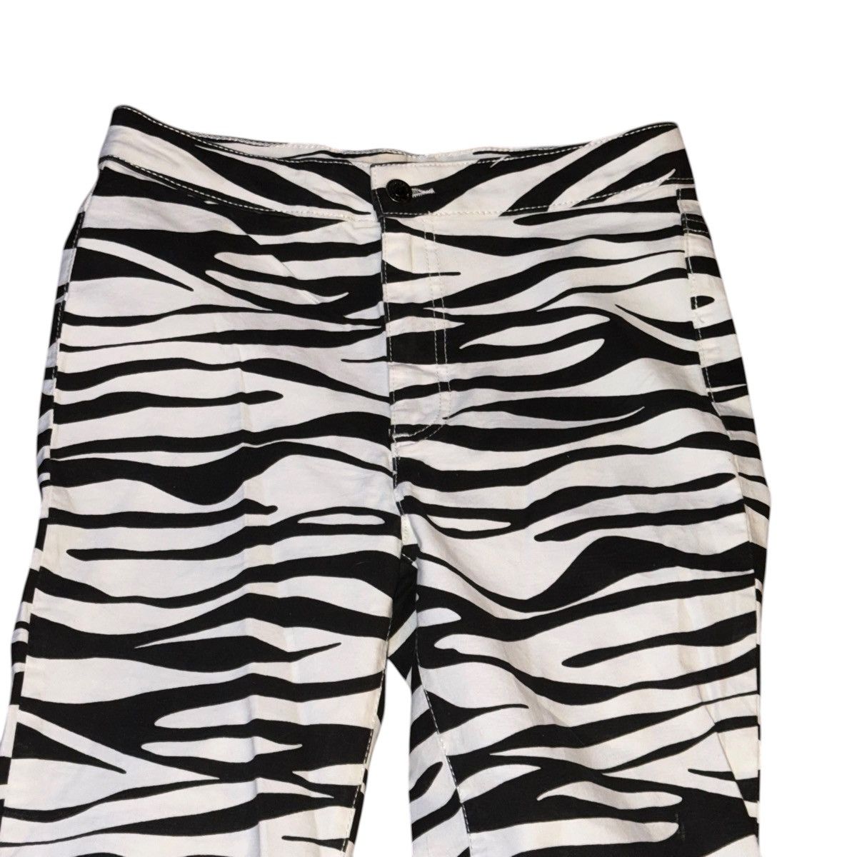 Free People We the Free white and black zebra print skinny pants Size 28" / US 6 / IT 42 - 4 Thumbnail