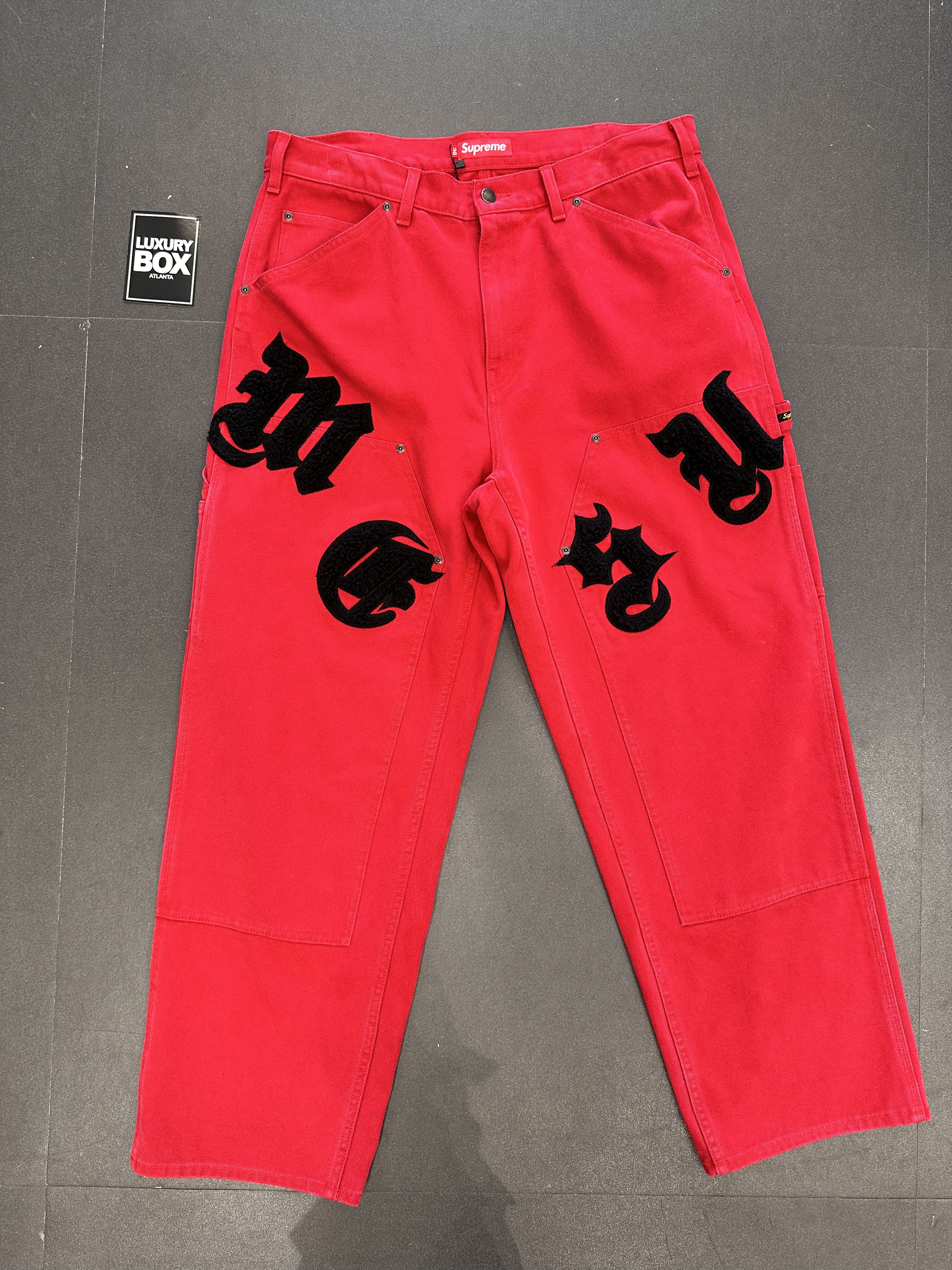 パンツ Supreme Paisley Studded Double Knee pant Supreme Paisley Studded Double Knee Painter Pant (FW23) - $388