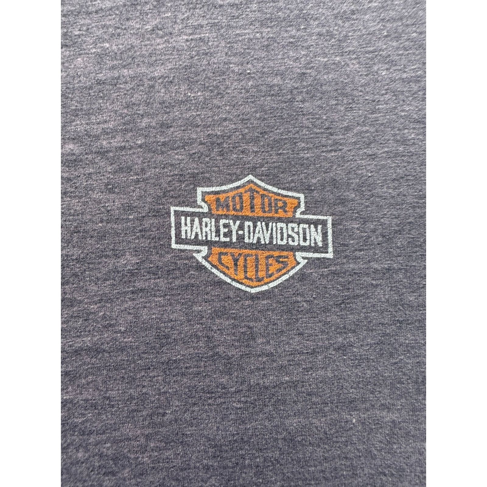 Harley Davidson × Vintage Vintage Faded Calgary Harley Davidson Ringer Tee SZ S Size US M / EU 48-50 / 2 - 4 Thumbnail