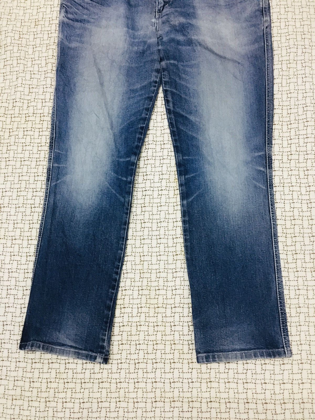 Edwin × Japanese Brand Edwin Blue Trip Jeans (17) Size US 35 - 3 Thumbnail