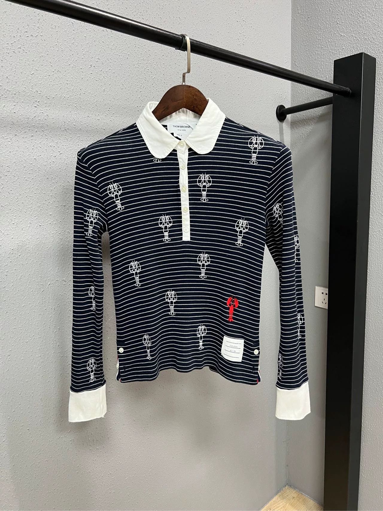 Thom Browne thom browne lobster striped polo shirt Size US M / EU 48-50 / 2 - 1 Thumbnail