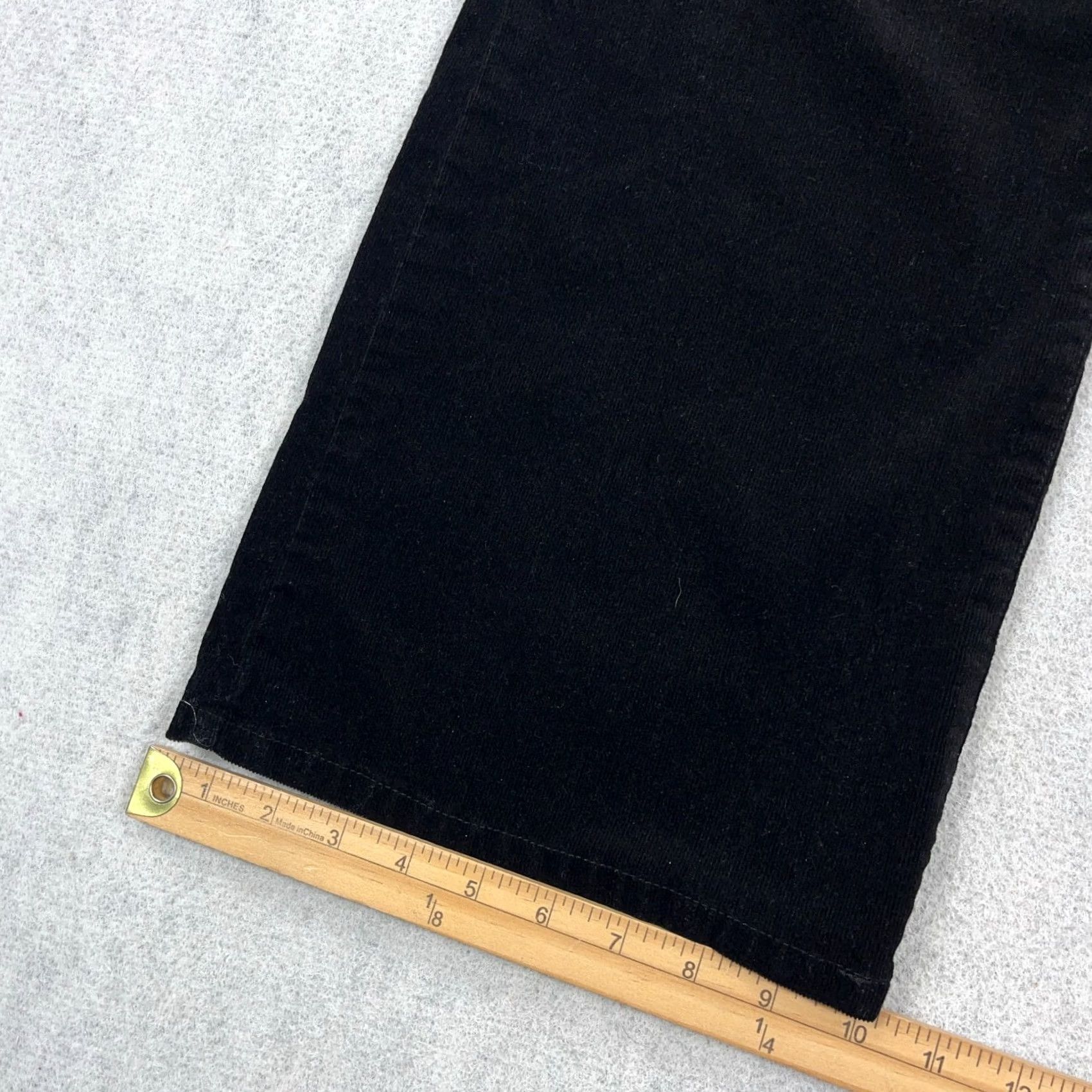 Ralph Lauren VINTAGE Lauren Ralph Lauren Pants Women 14 Black Corduroy Classic Boot Cut LRL Ladies Size 36" / US 14 / IT 50 - 6 Thumbnail