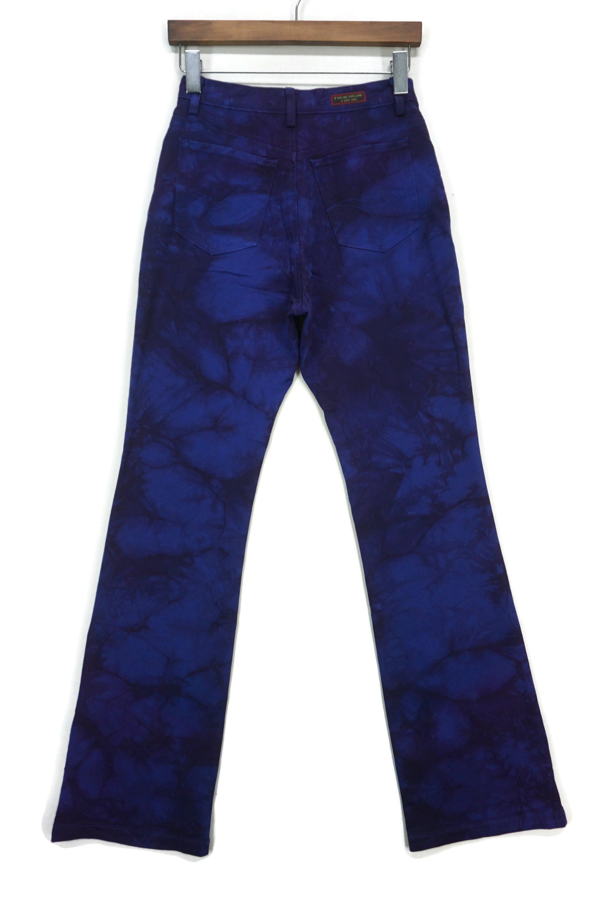 Japanese Brand Et Boite Pants fit W27xL33 High-Waisted Bootcut Dye Flared Size 27" / US 4 / IT 40 - 2 Thumbnail