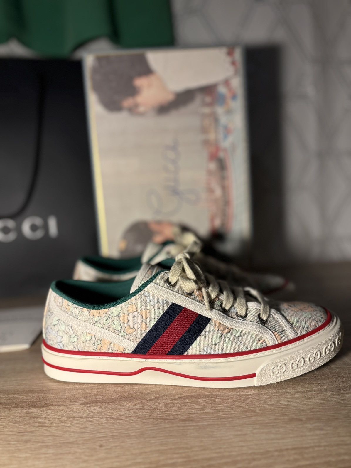 Gucci Gucci tenis Size US 7 / IT 37 - 1 Thumbnail