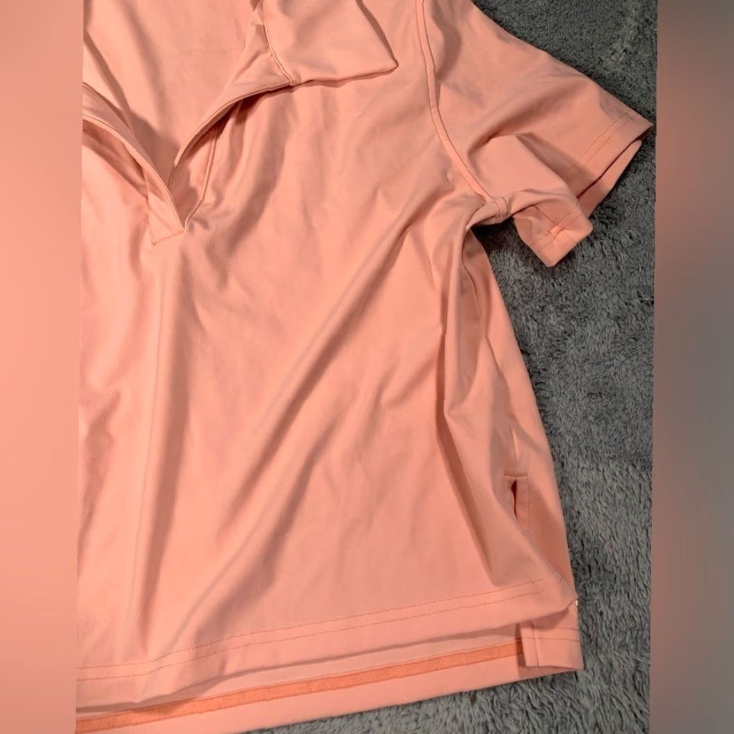 TravisMathew Travis Mathew polo cropped small Women T-Shirt S Orange Golf Polo Shirt Cropped Small Women's Travis Mathew Orange Polo T-Shirt Size S / US 4 / IT 40 - 3 Thumbnail