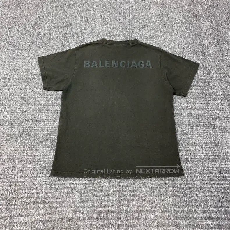 Balenciaga Balenciaga Dark Green Small Logo Short Sleeve Size US L / EU 52-54 / 3 - 2 Thumbnail