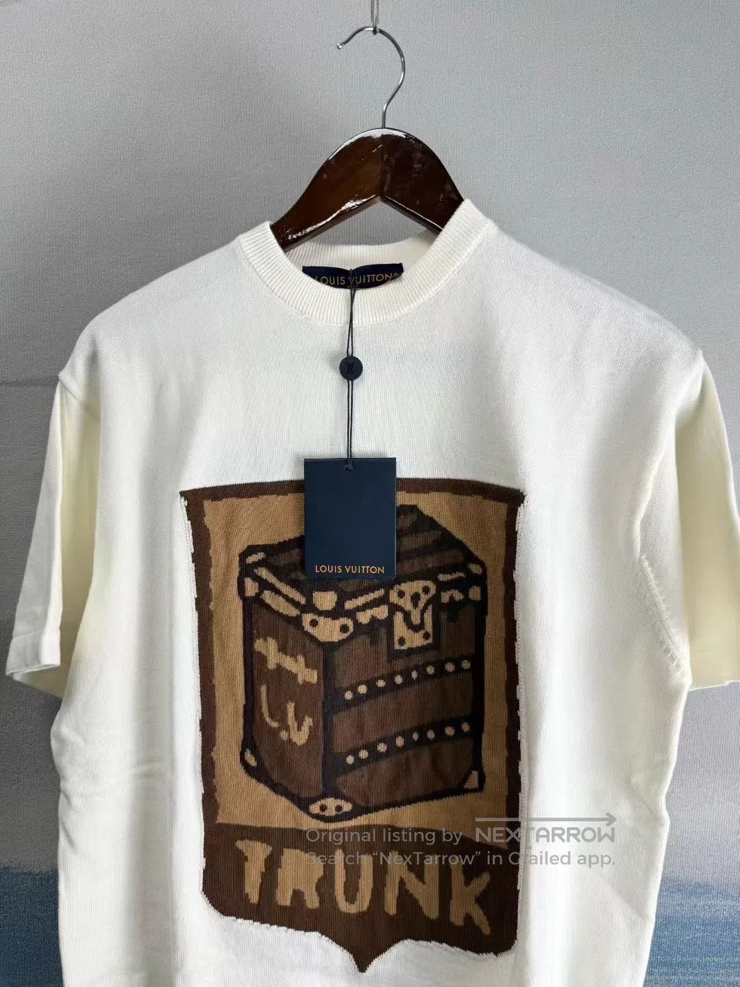 Louis Vuitton Louis Vuitton Pharrell White Trunk Flower Knit Tee. Size US L / EU 52-54 / 3 - 3 Thumbnail