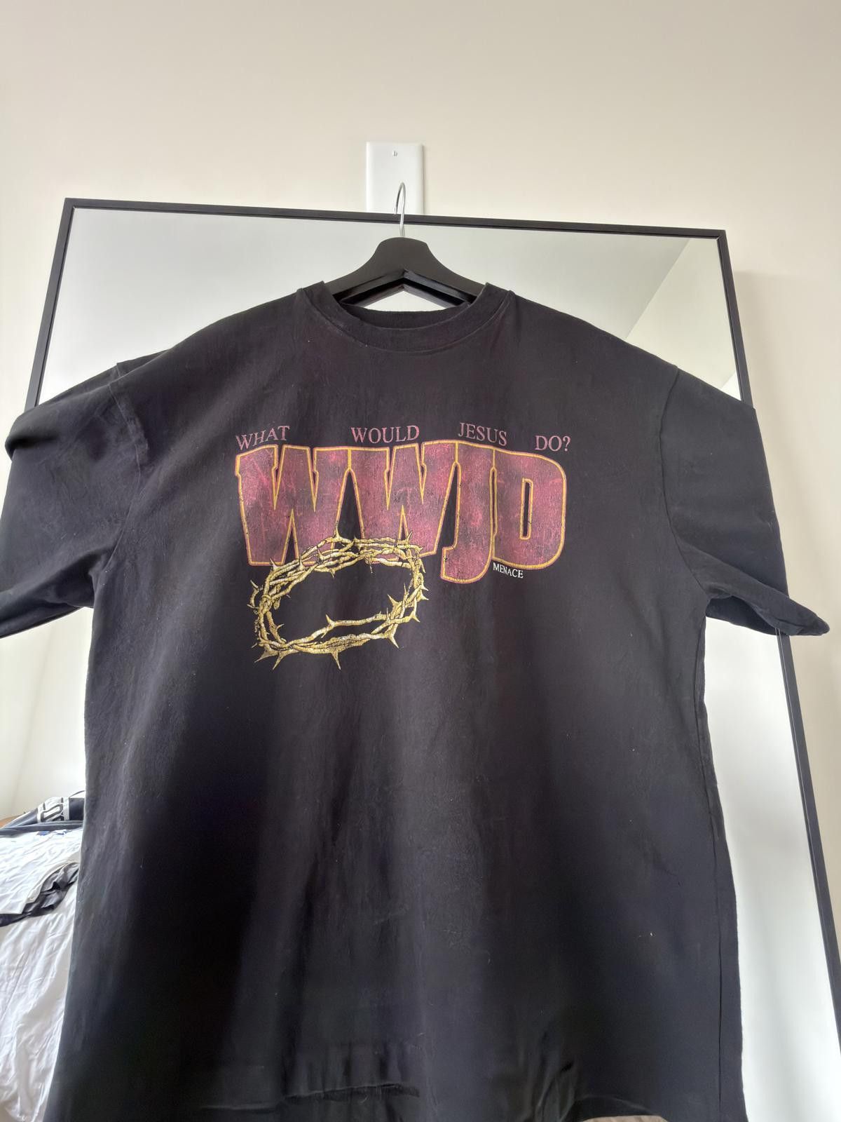 Menace Menace WWJD Tee Black Size US L / EU 52-54 / 3 - 1 Thumbnail