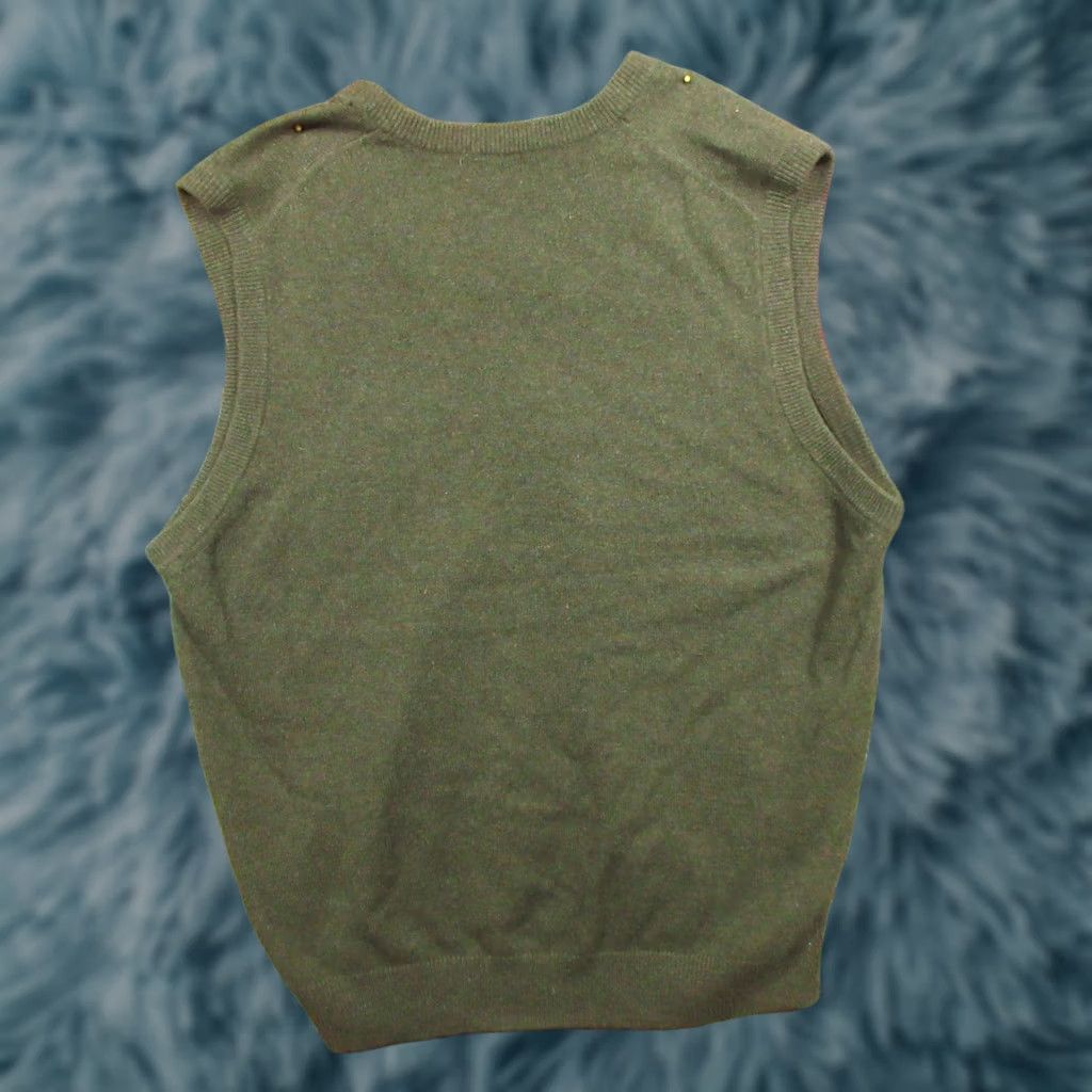Vintage LL Bean Lambswool Sweater Vest Men XL Green V-Neck Pullover Vest Adult XL Classic Fit Casual Size US XL / EU 56 / 4 - 1 Thumbnail