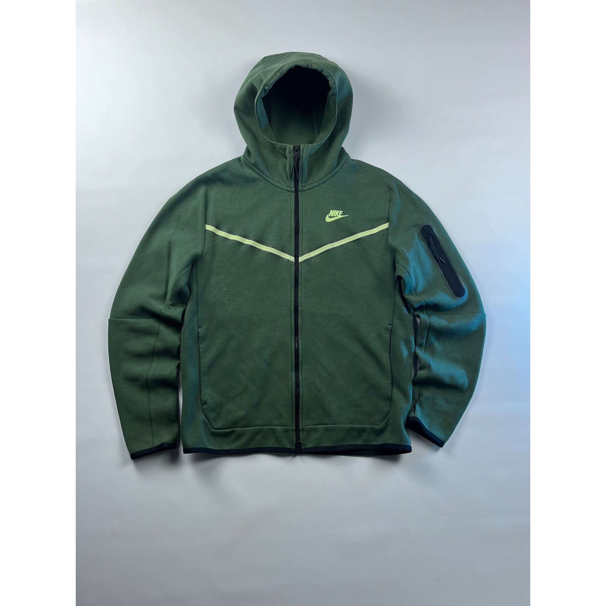 Nike Nike Tech Fleece Full-Zip Hoodie Green Size US M / EU 48-50 / 2 - 1 Thumbnail