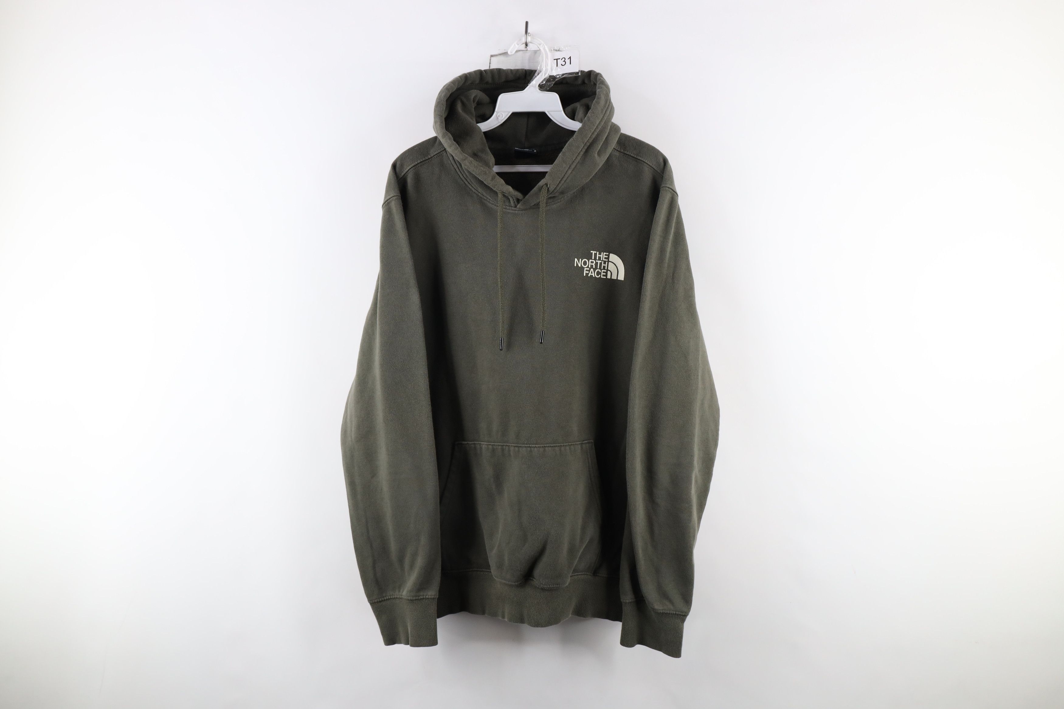 The North Face × Vintage Vintage The North Face Out Big Logo Hoodie Sweatshirt Olive Size US M / EU 48-50 / 2 - 1 Thumbnail