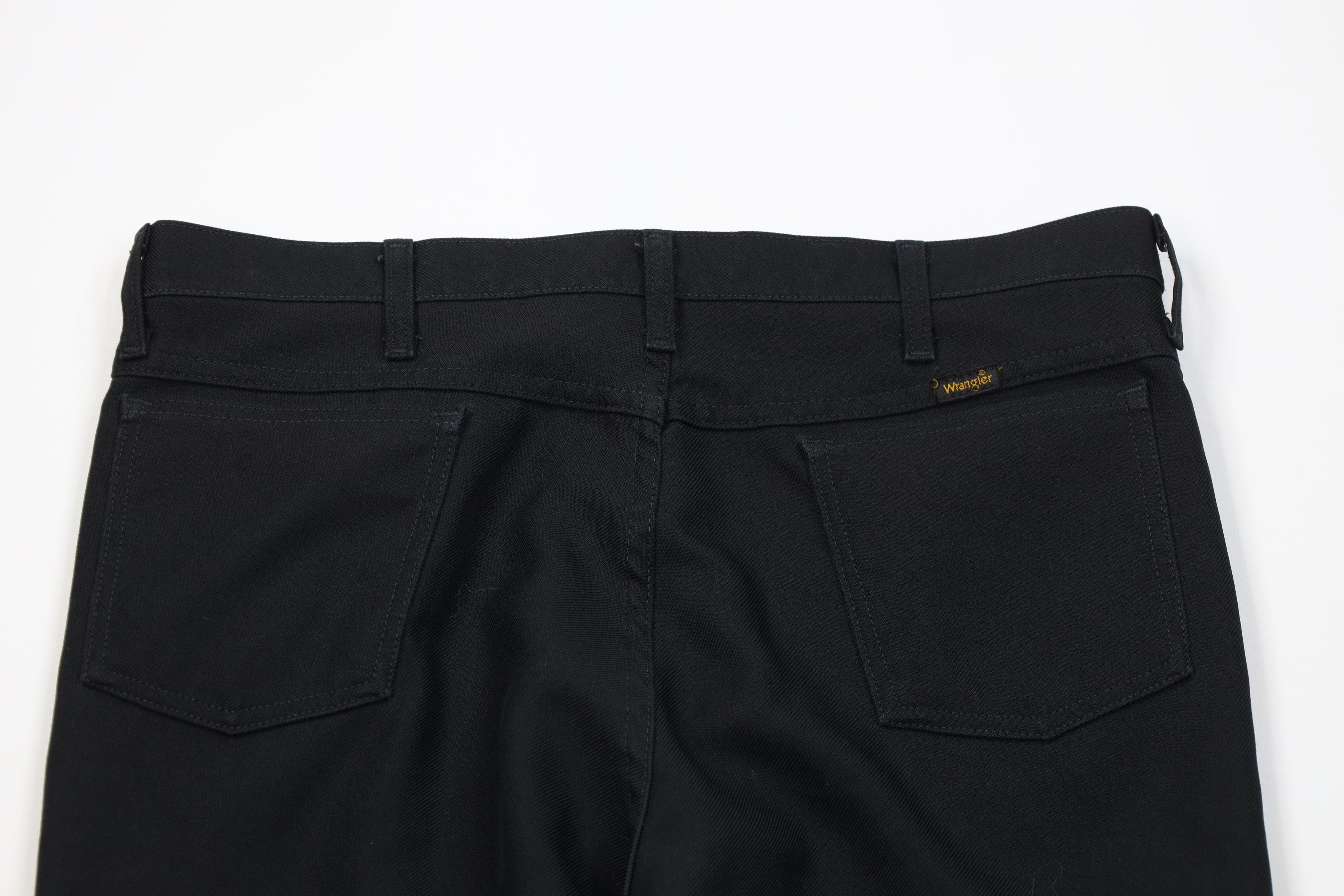 Wrangler Vintage 90s Wrangler Knit Flared Wide Leg Chino Pants Black Size US 38 / EU 54 - 10 Thumbnail