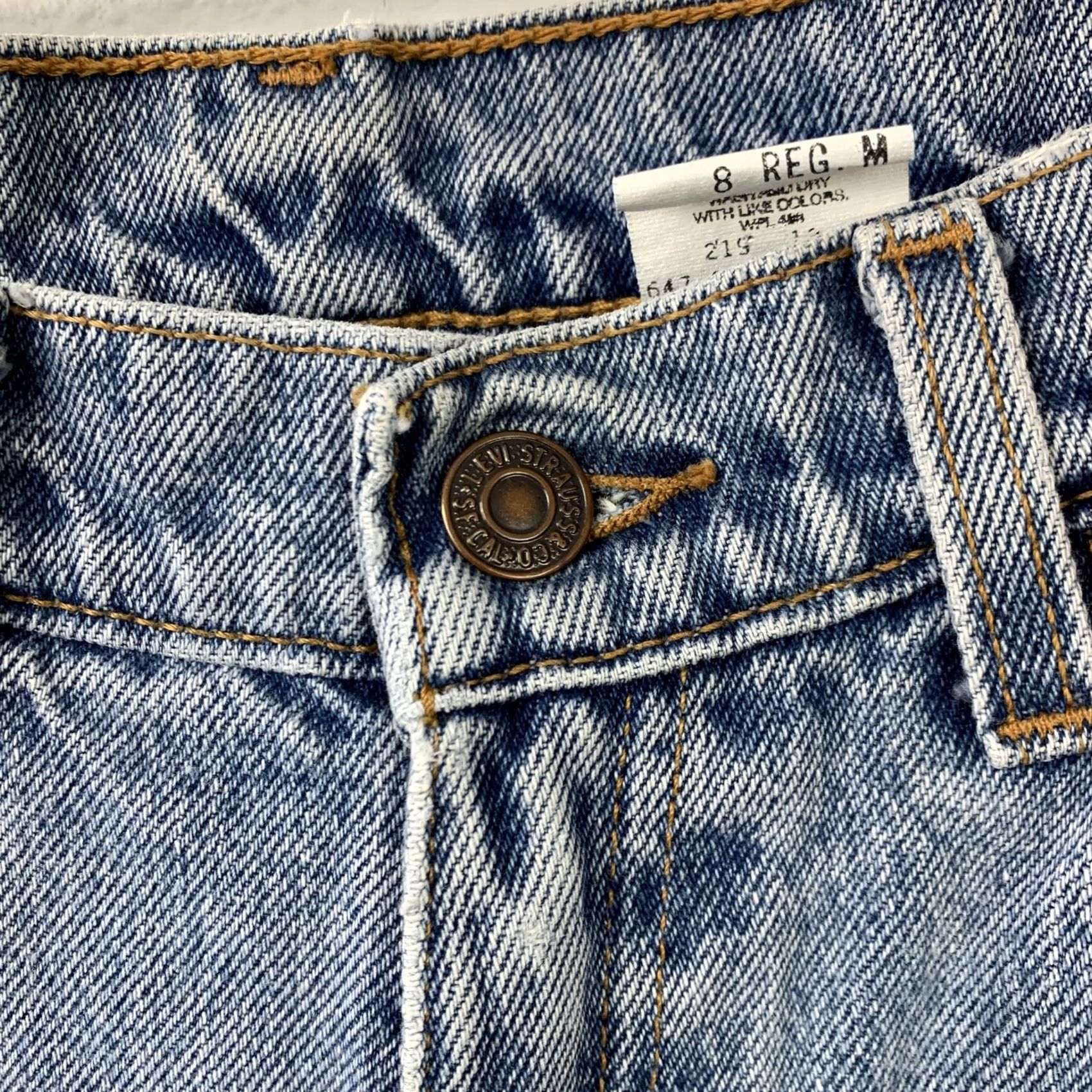 Levi's VINTAGE Levi's 512 Jeans Slim Tapered 8 Regular Blue High Rise 28in 5-Pocket Retro 90s Womens Size 30" / US 8 / IT 44 - 5 Thumbnail