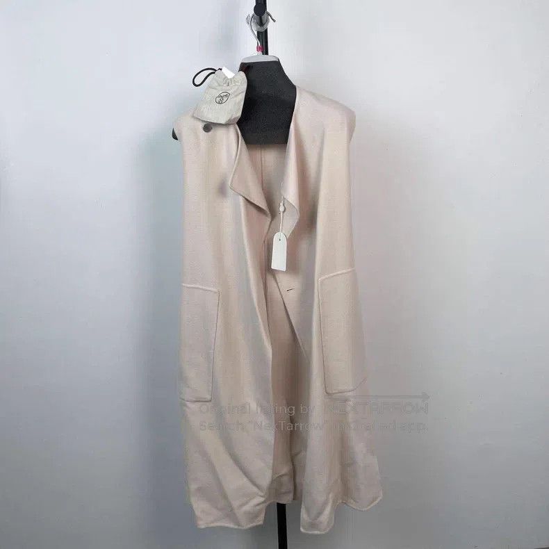 Hermes Hermes Cashmere Sleeveless Coat - Light Pink Size XS / US 0-2 / IT 36-38 - 1 Thumbnail