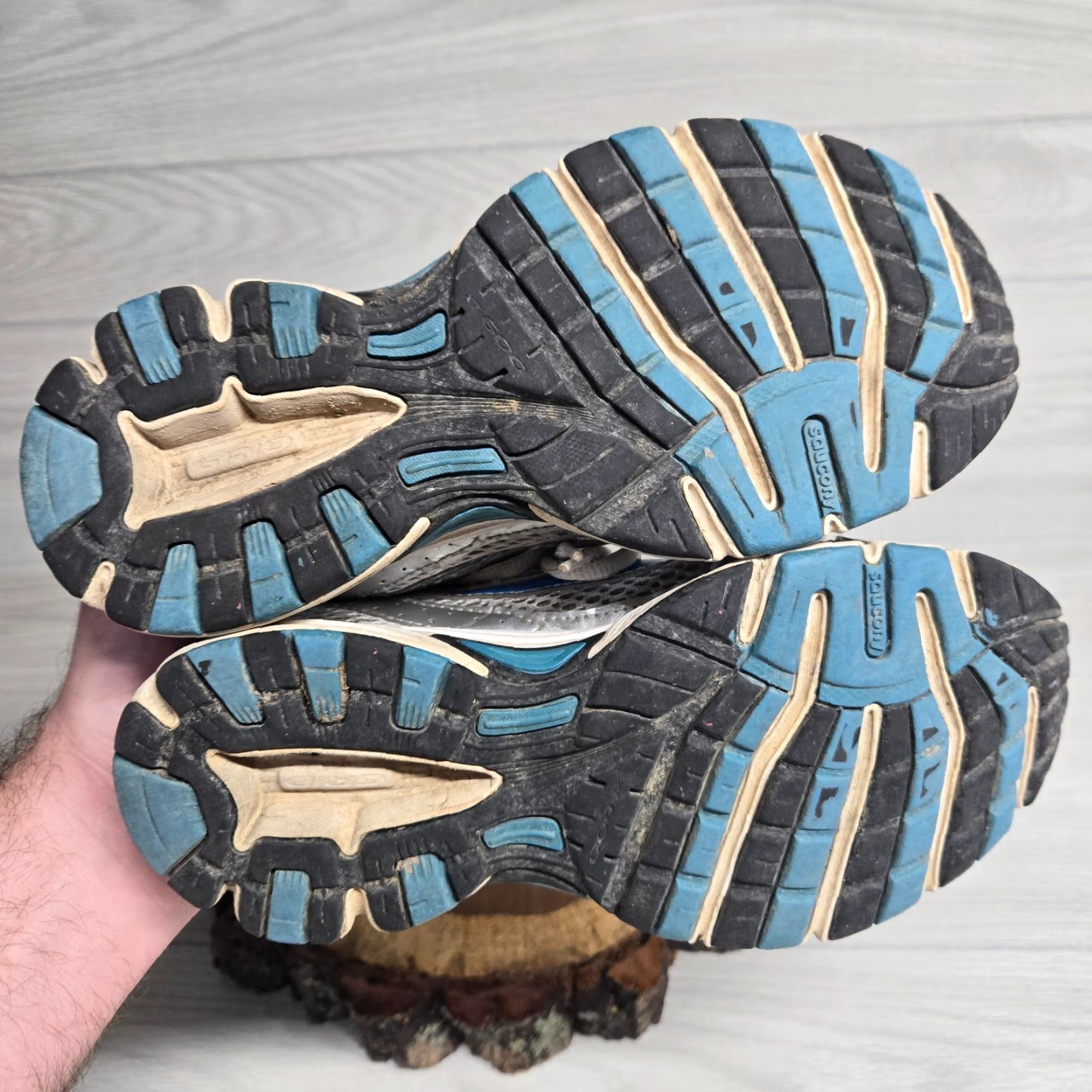 Saucony Saucony Cohesion 6 Running Shoes Women's US 8 White Steel Blue Lime Athletic Shoes Size US 8 / IT 38 - 5 Thumbnail