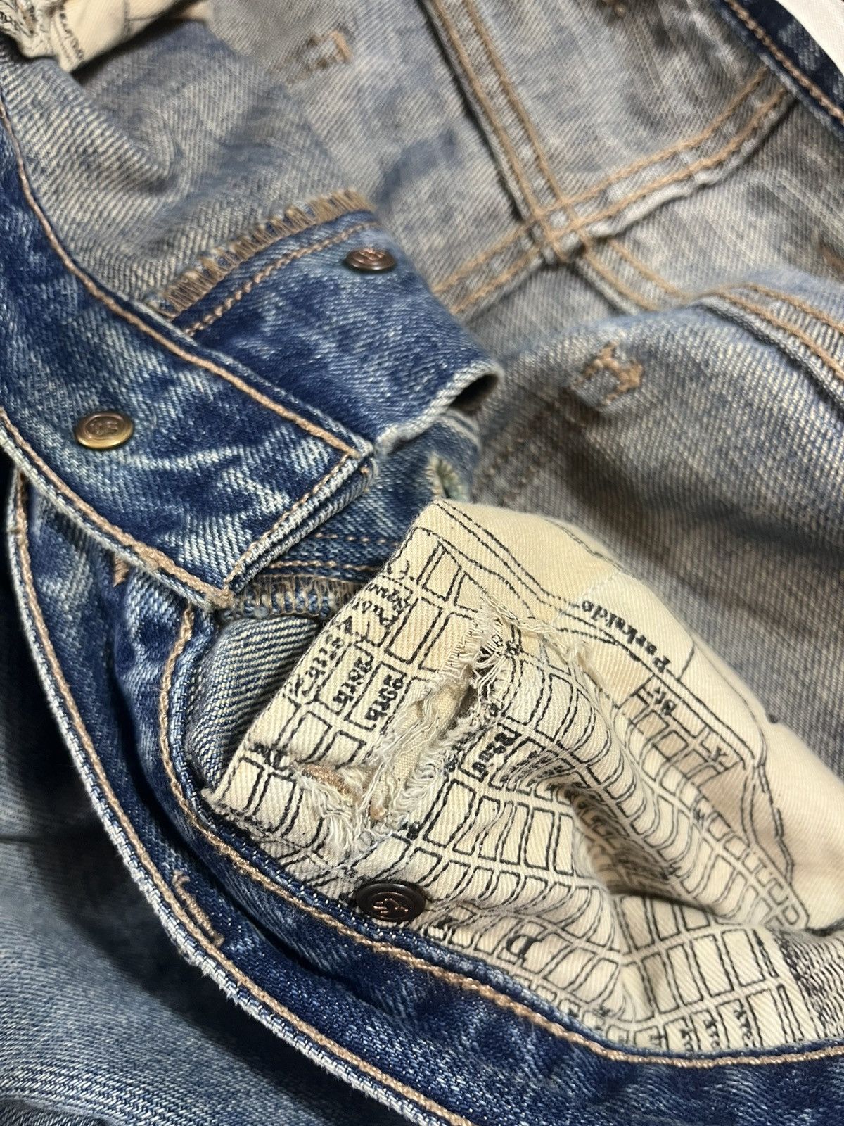 Taylor Stitch Taylor Stitch Slim Fit Selvedge Jeans Faded Blue 35x34 Size US 35 - 8 Thumbnail