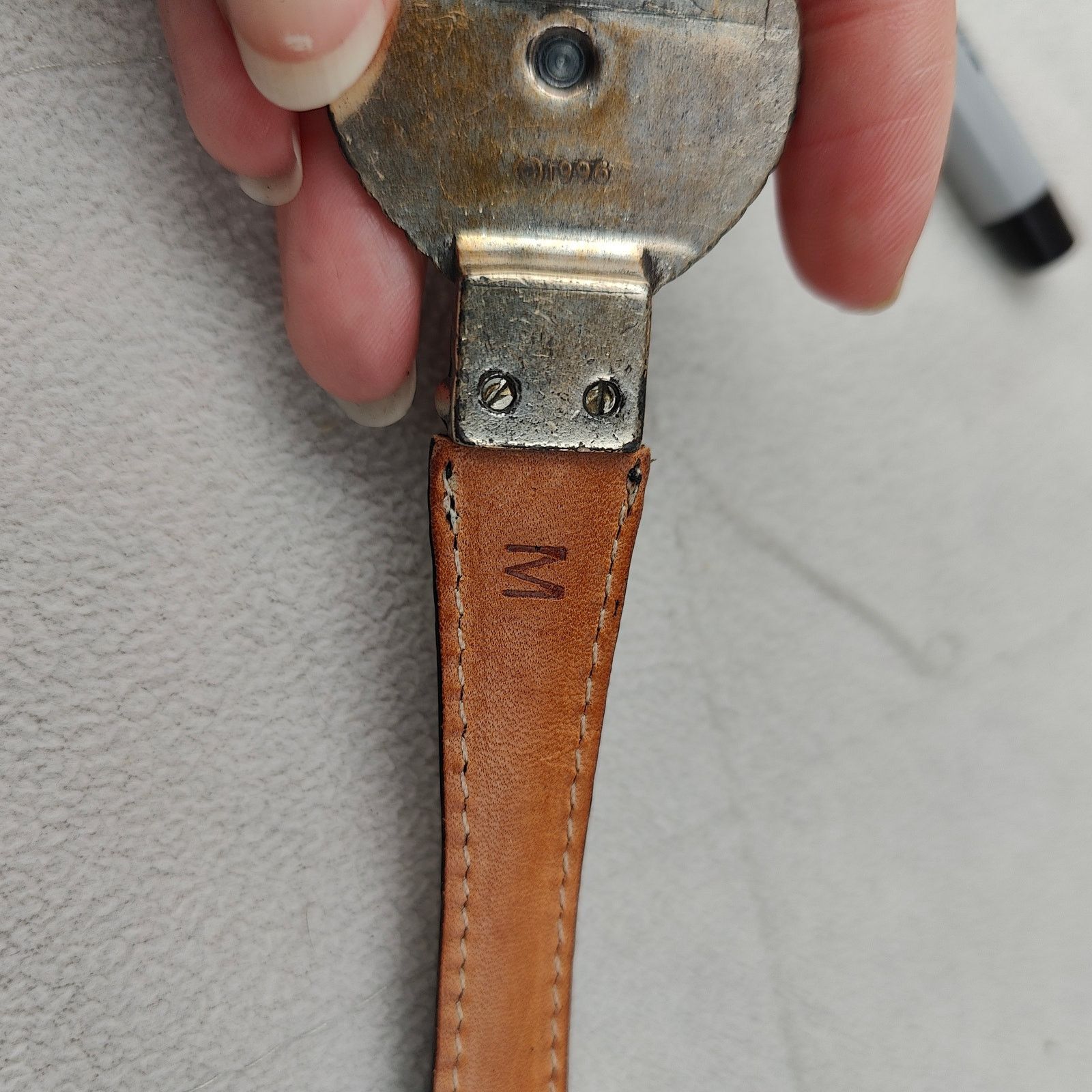 Other Vintage Brighton Leather Belt Womens Medium Metal Size ONE SIZE - 5 Thumbnail
