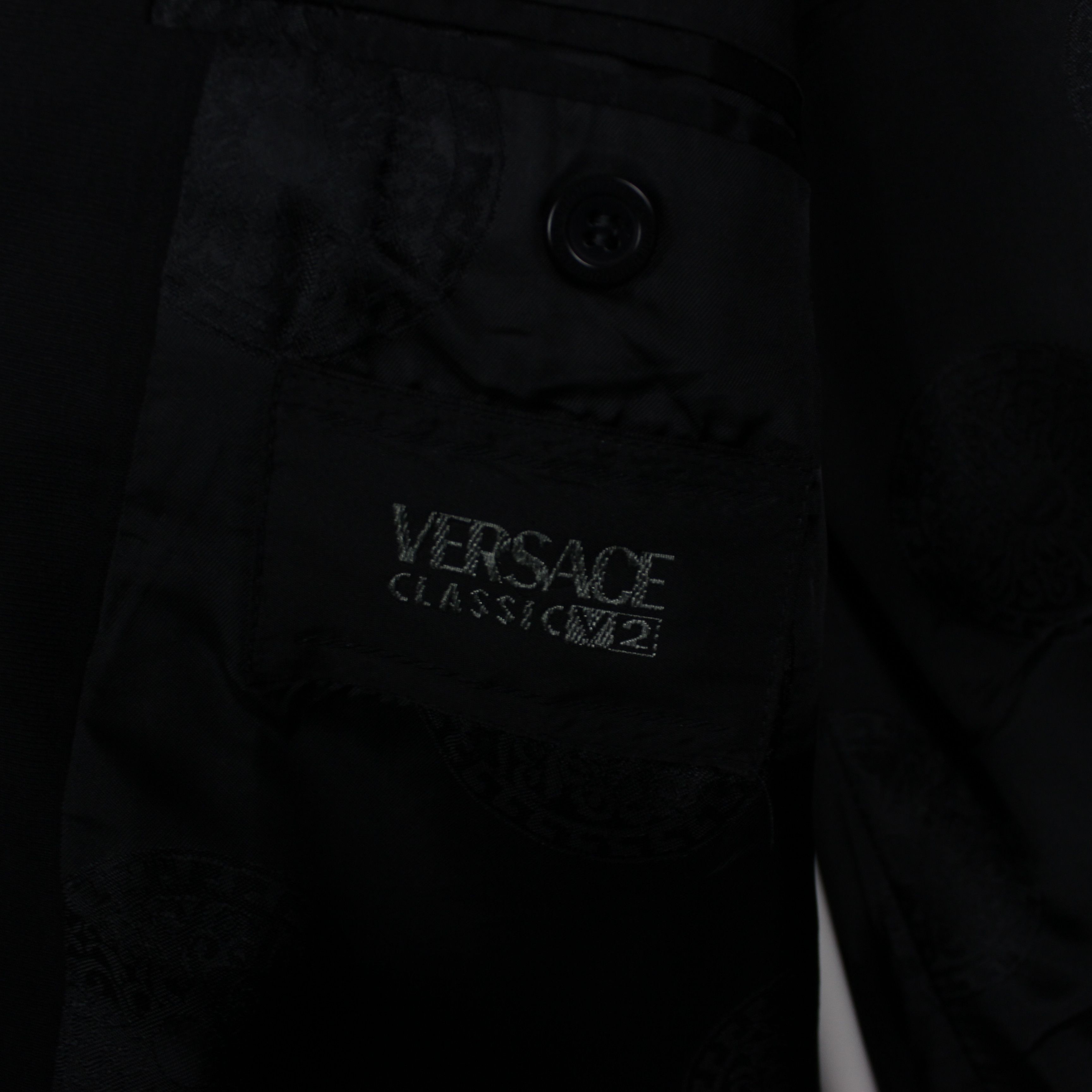 Versace Versace classic v2 blazer men wool black 50 52 XL Size 44R - 6 Thumbnail