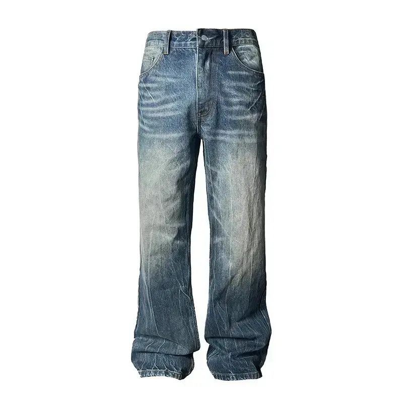 Japanese Brand Lightning Pattern Flared Blue Jeans Size US 32 / EU 48 - 1 Thumbnail
