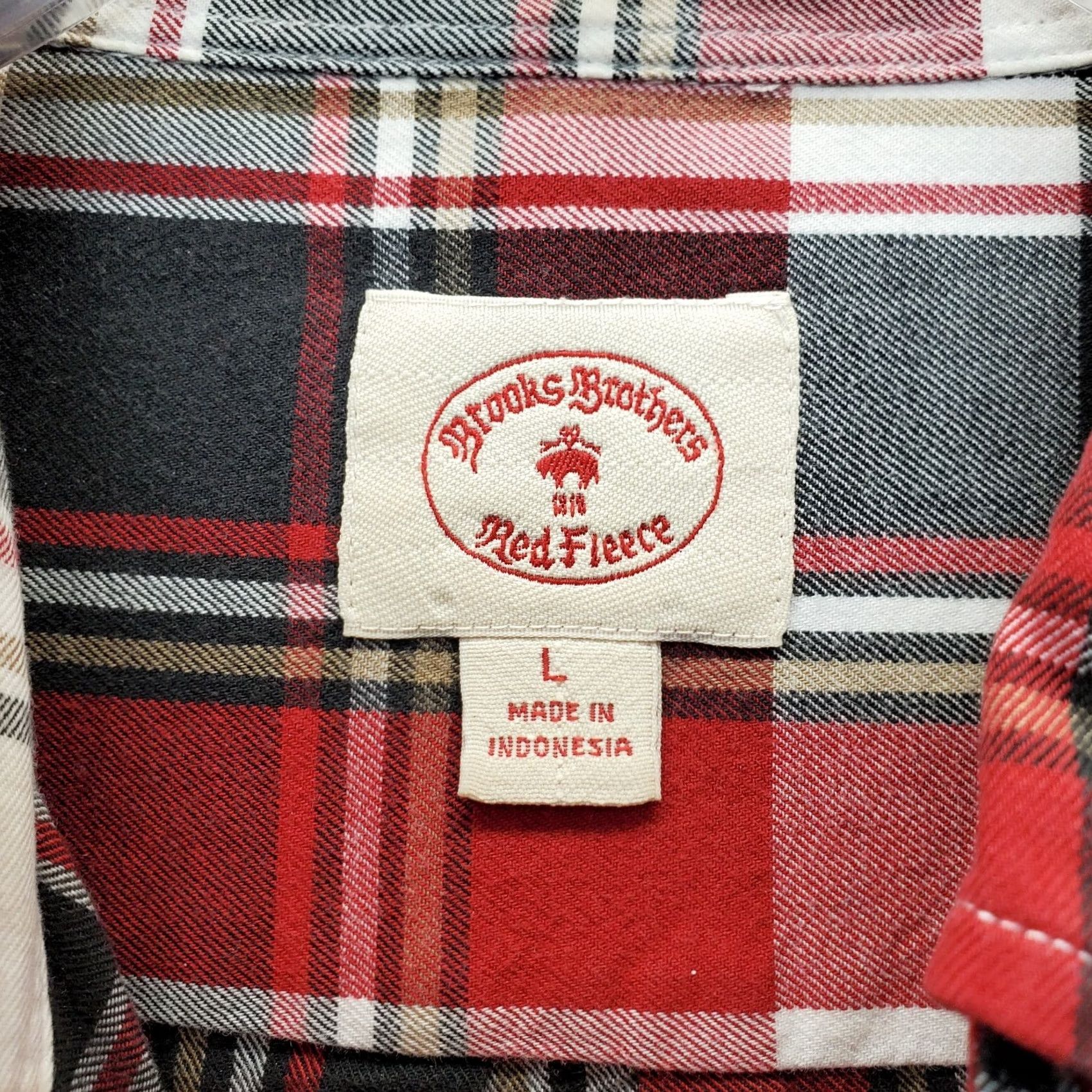 Brooks Brothers Brooks Brothers Button-Down Shirt Men L Multicolor Plaid Flannel Long Sleeve Collared Size US L / EU 52-54 / 3 - 5 Thumbnail