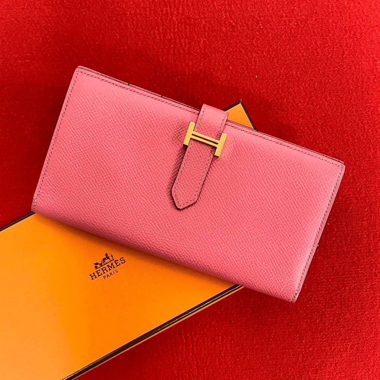 Hermes Pink Leather