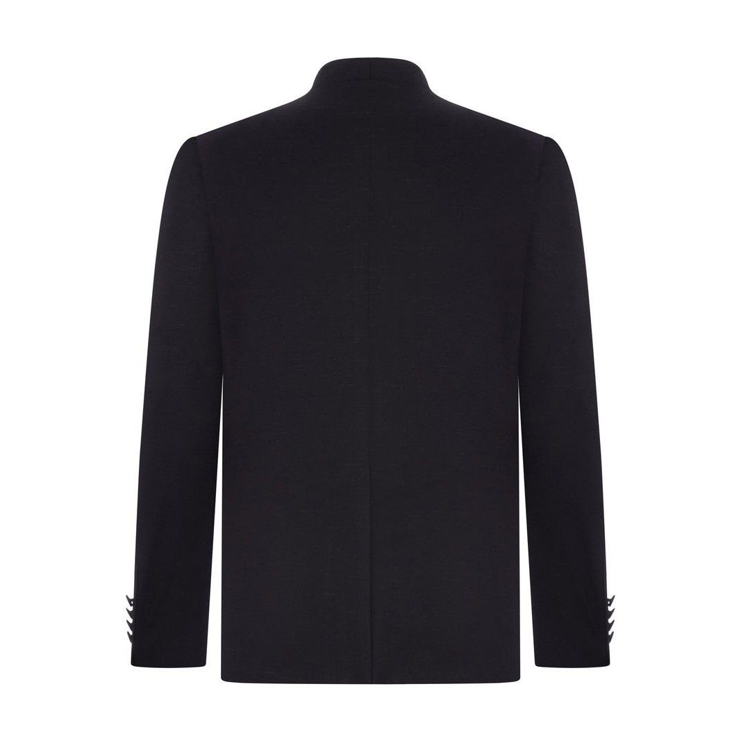 Tagliatore TAGLIATORE Double Breasted Black Shawl Lapel Blazer Jacket N Size US M / EU 48-50 / 2 - 2 Thumbnail