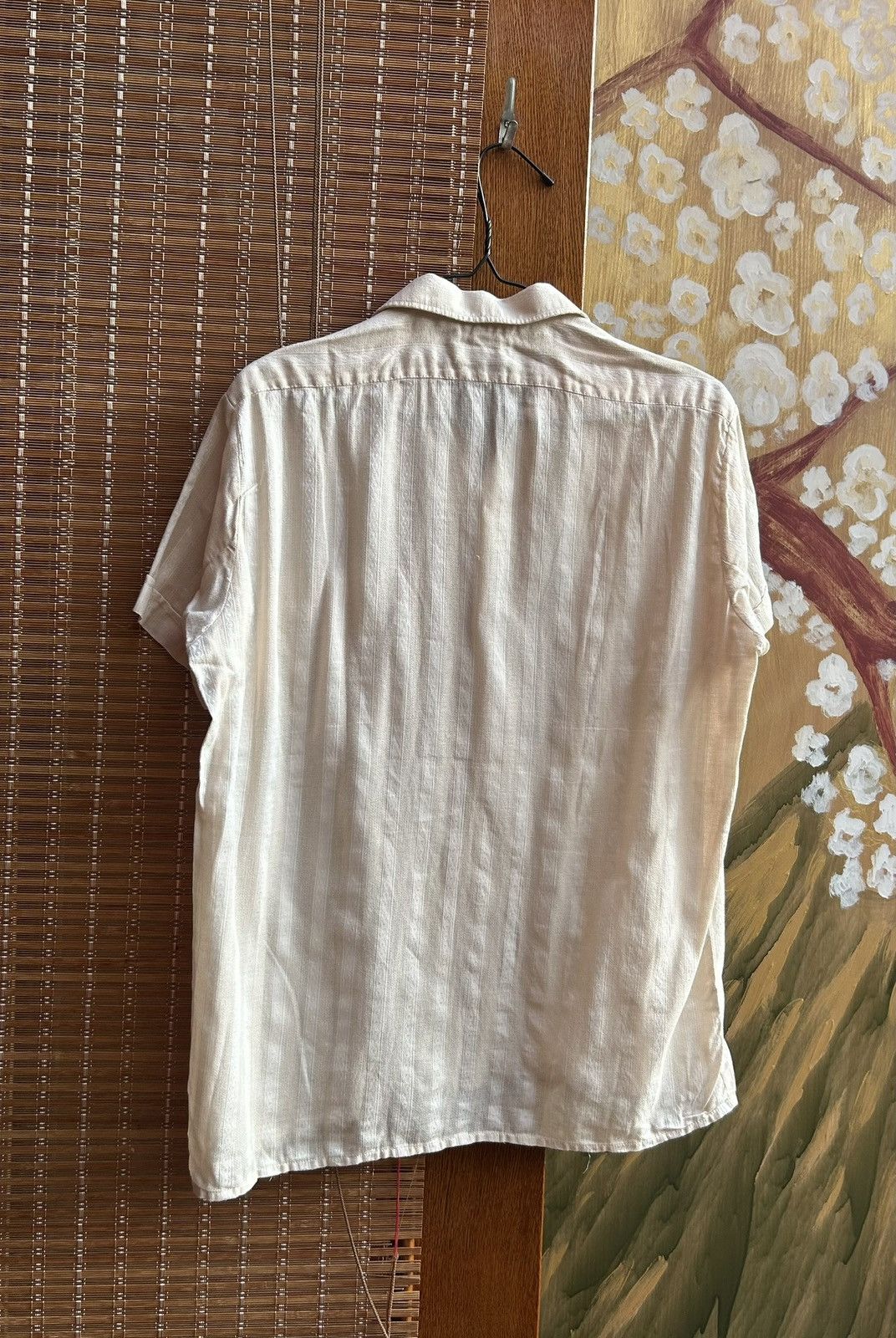 Vintage Vintage 60s West German Open Collar Rockabilly Jaquard Shirt Size US S / EU 44-46 / 1 - 2 Thumbnail