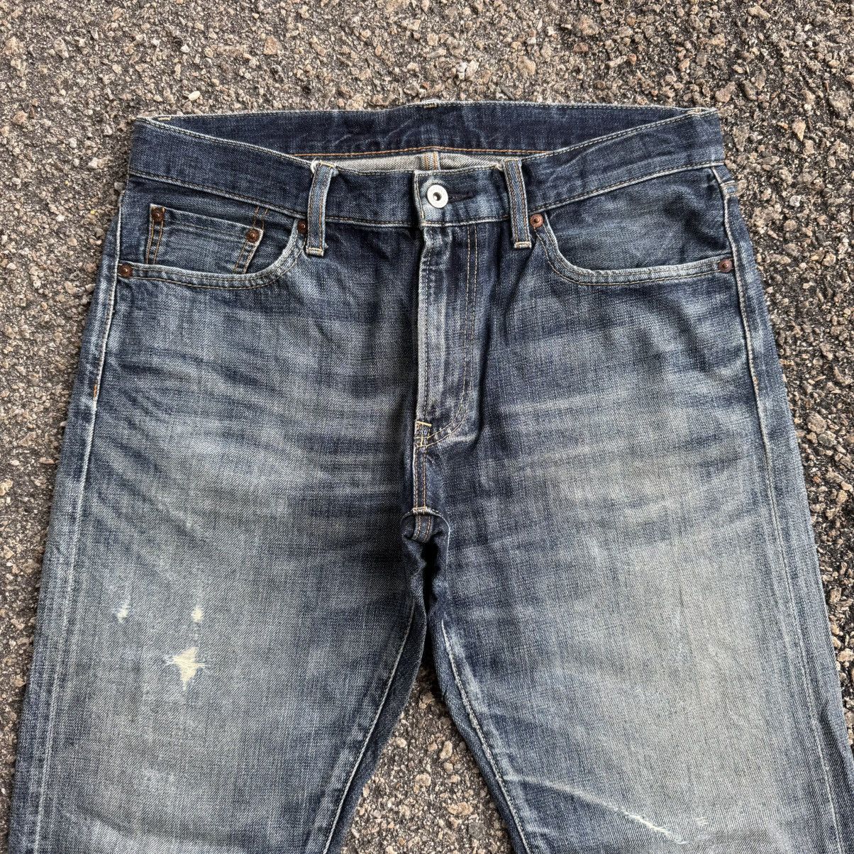 Japanese Brand VINTAGE JAPANESE STRAIGHT FADED JEAN DENIM PANTS Size US 35 - 2 Thumbnail