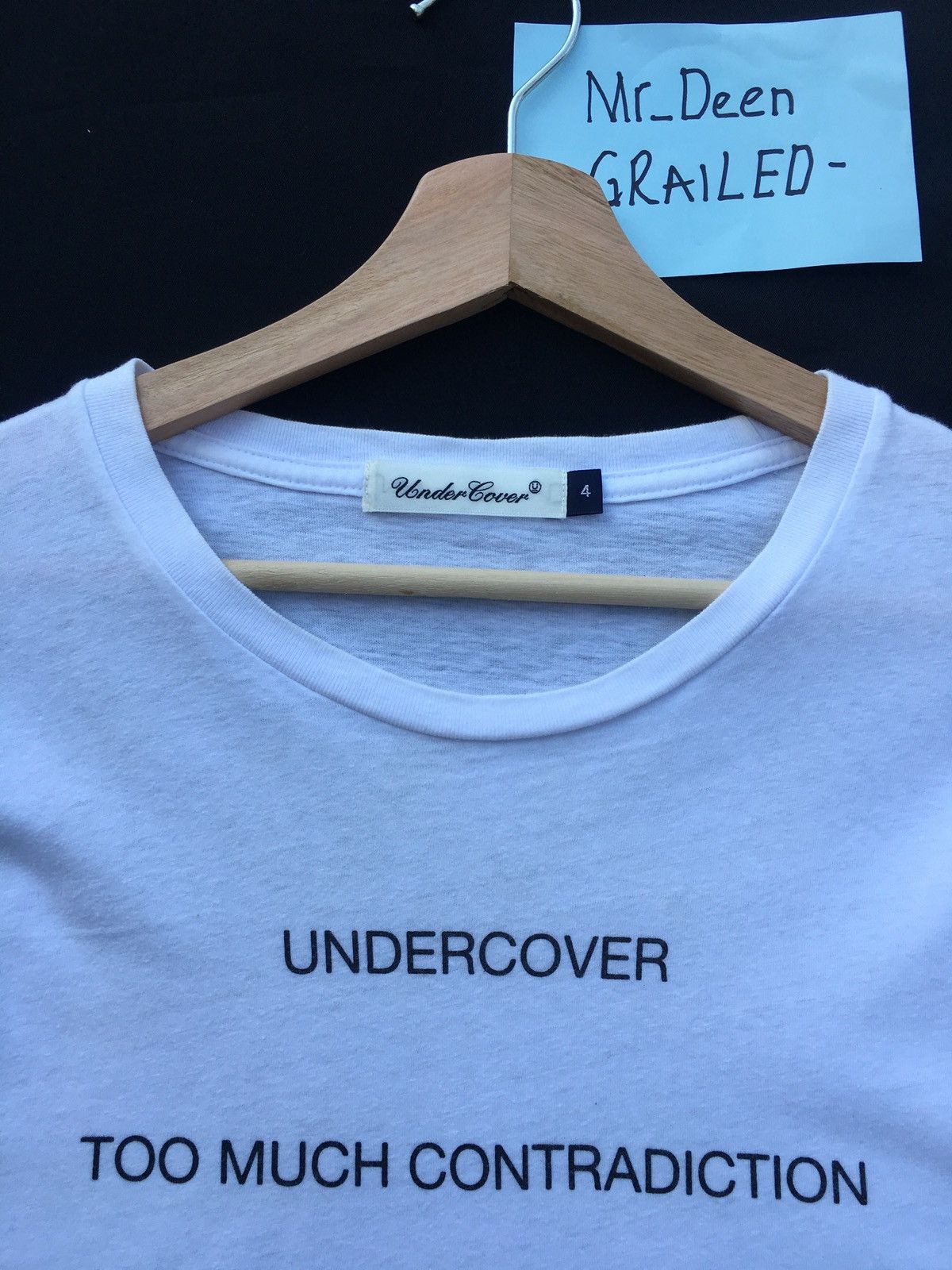 Undercover Rare Undercover “Too Much Contradiction” Tshirt Size US L / EU 52-54 / 3 - 8 Thumbnail