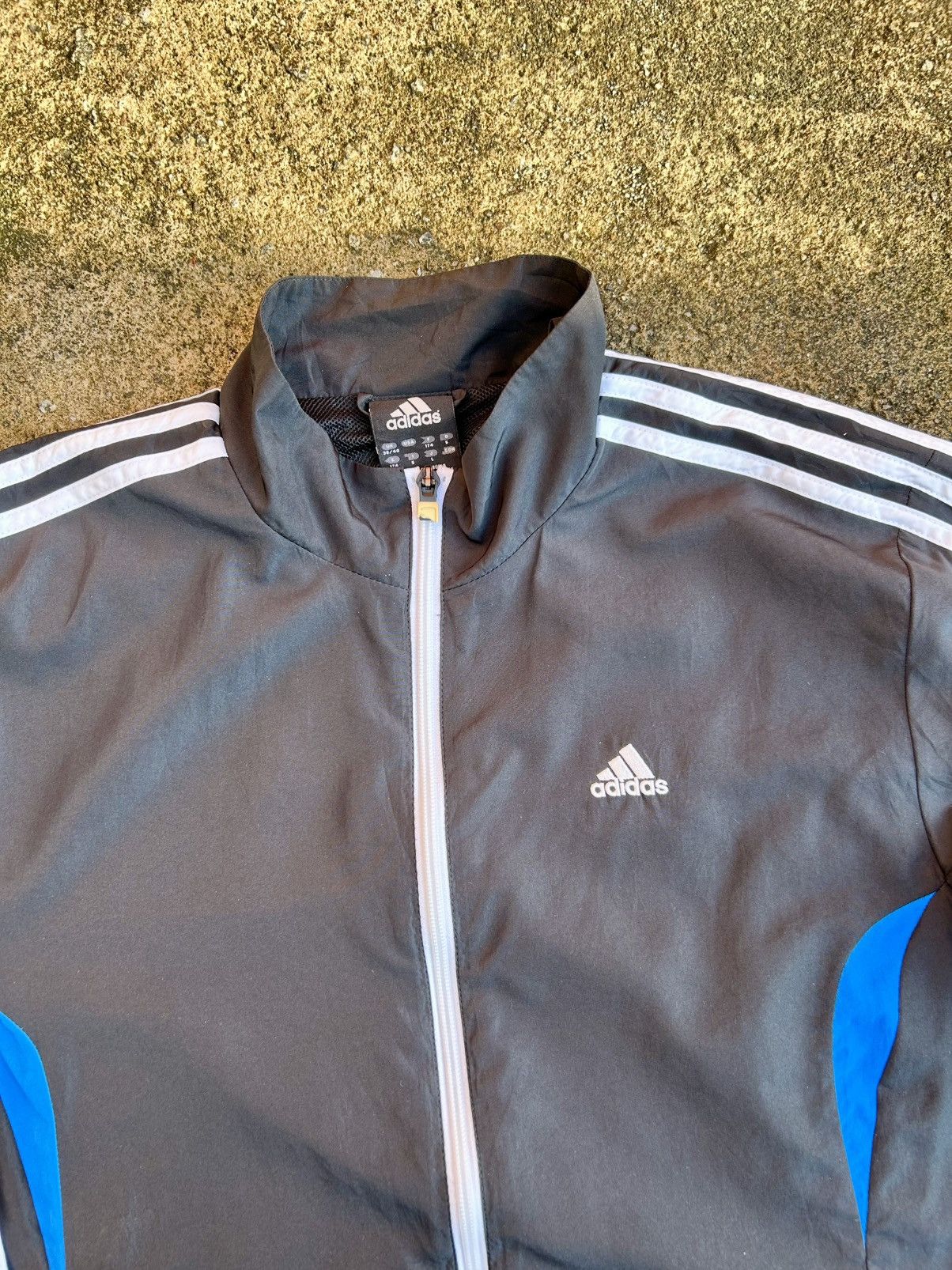Adidas ENDED Adidas Full Zip Mesh Lined 3 Stripe Jacket Size US XS / EU 42 / 0 - 3 Thumbnail