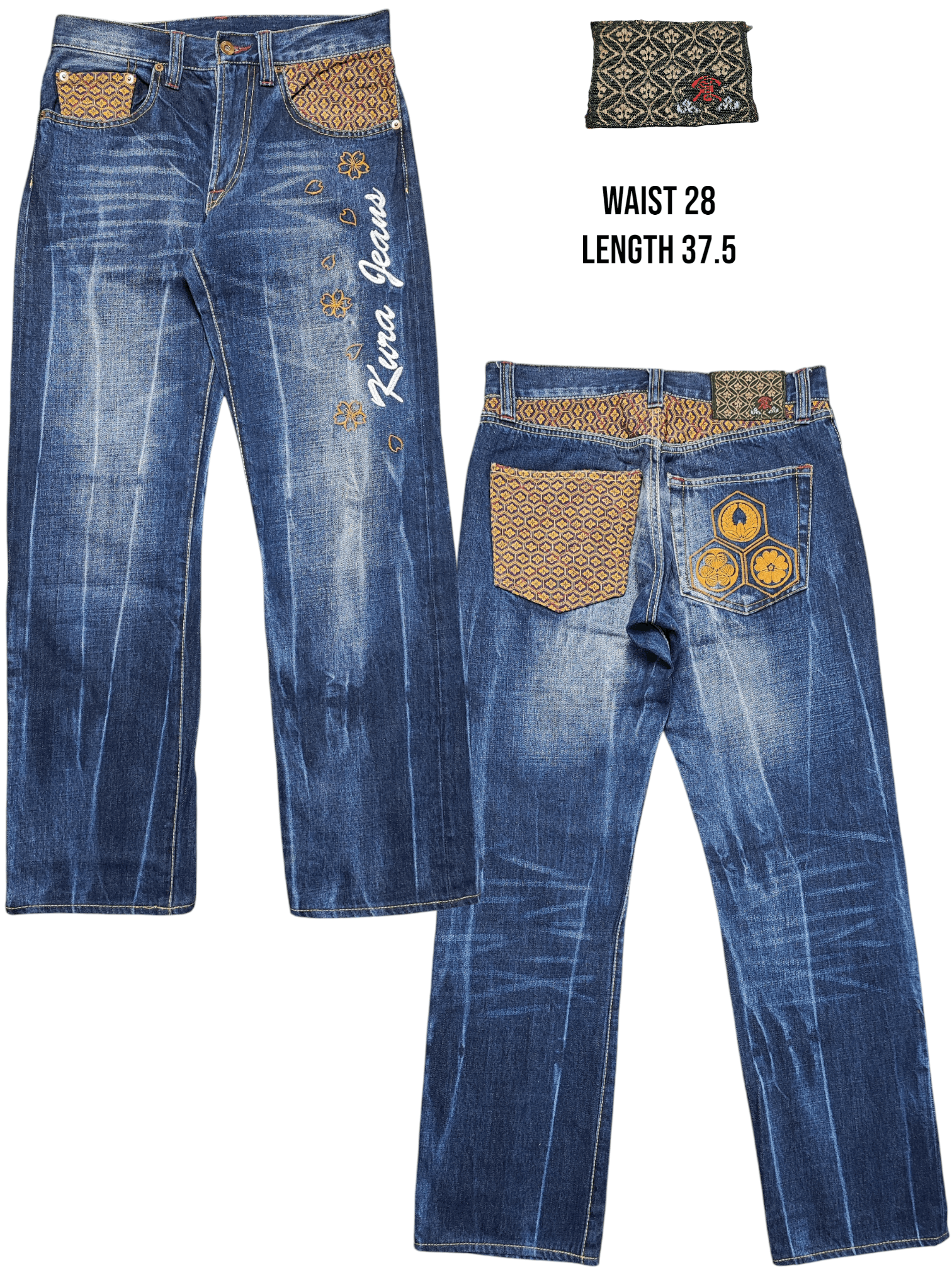 If Six Was Nine × Japanese Brand KURA DENIM JEANS EMBROIDERY DESIGN Size US 28 / EU 44 - 1 Thumbnail