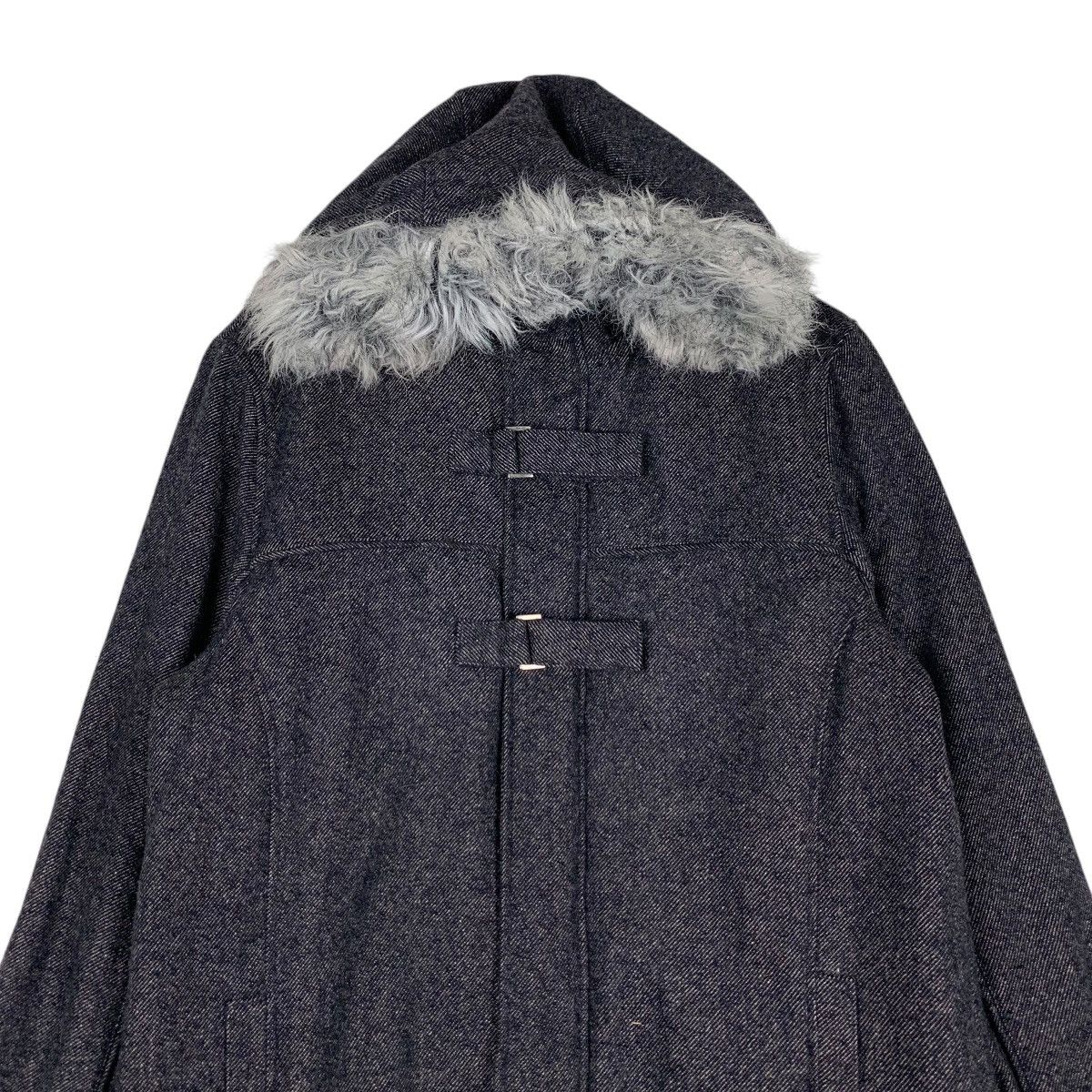 Japanese Brand LOUIS CHAVLON Fur Hoodie Denim Jacket #1393-C63 Size US L / EU 52-54 / 3 - 2 Thumbnail