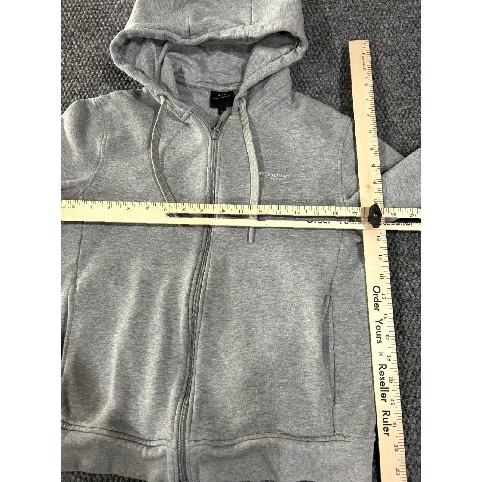 Armani Exchange Armani Exchange Full Zip Hoodie Womens XS Gray Logo Casual Sweatshirt Size XS / US 0-2 / IT 36-38 - 7 Thumbnail