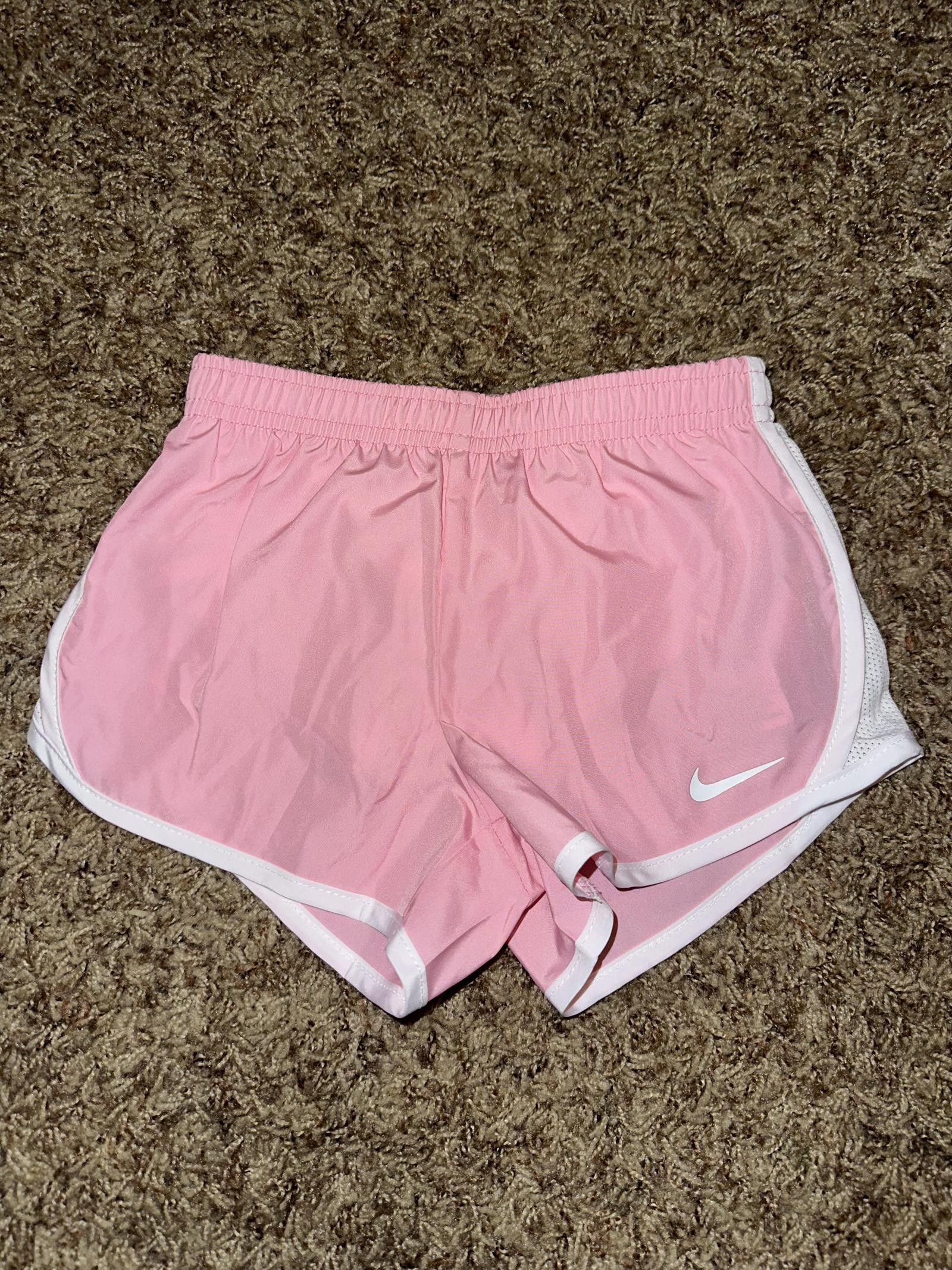 Nike Nike Girl`s Dri FIT Printed Dry Tempo Running Pink Shorts Size 24" / US 00 / IT 34 - 1 Thumbnail