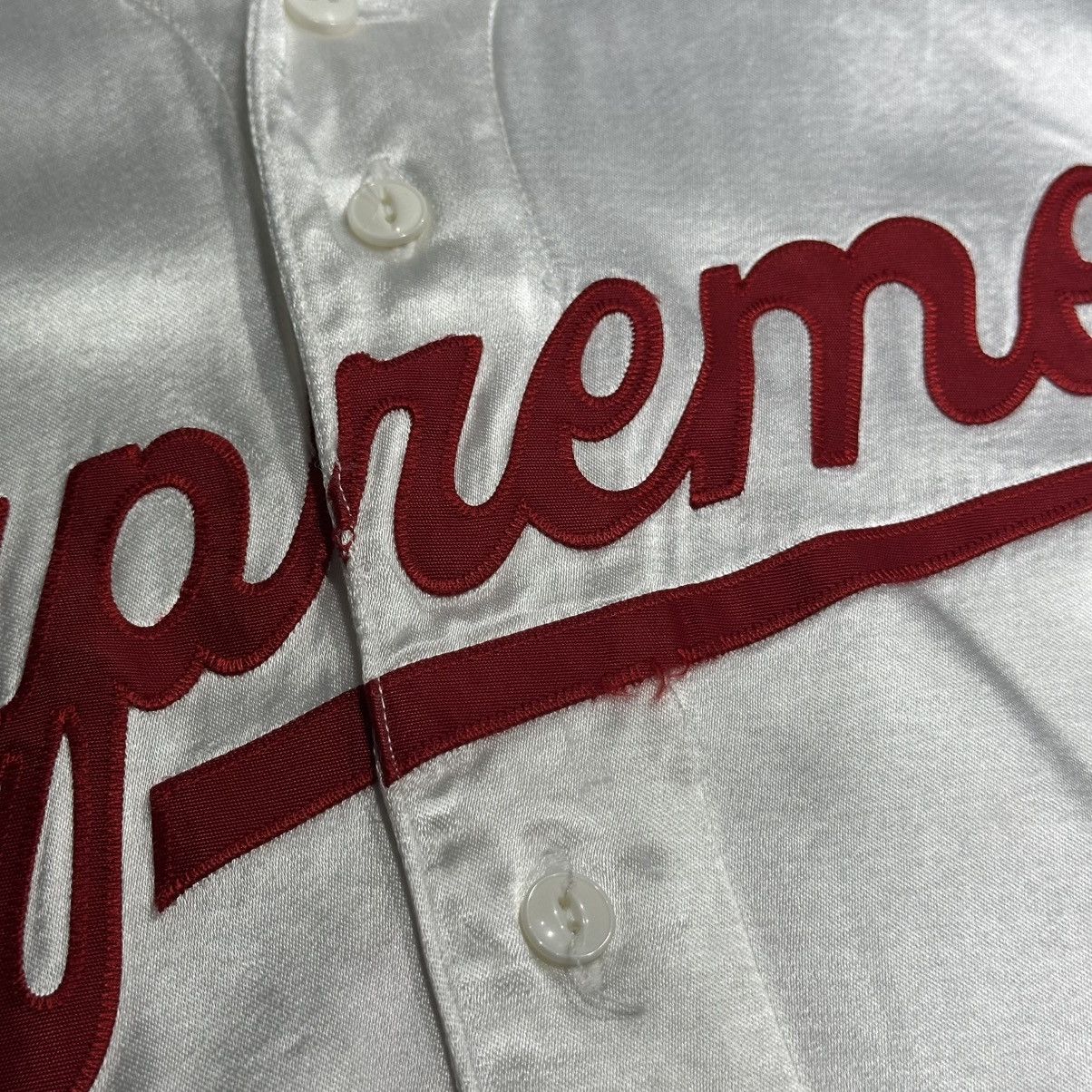 Supreme Supreme Satin Baseball Jersey Size US L / EU 52-54 / 3 - 9 Thumbnail