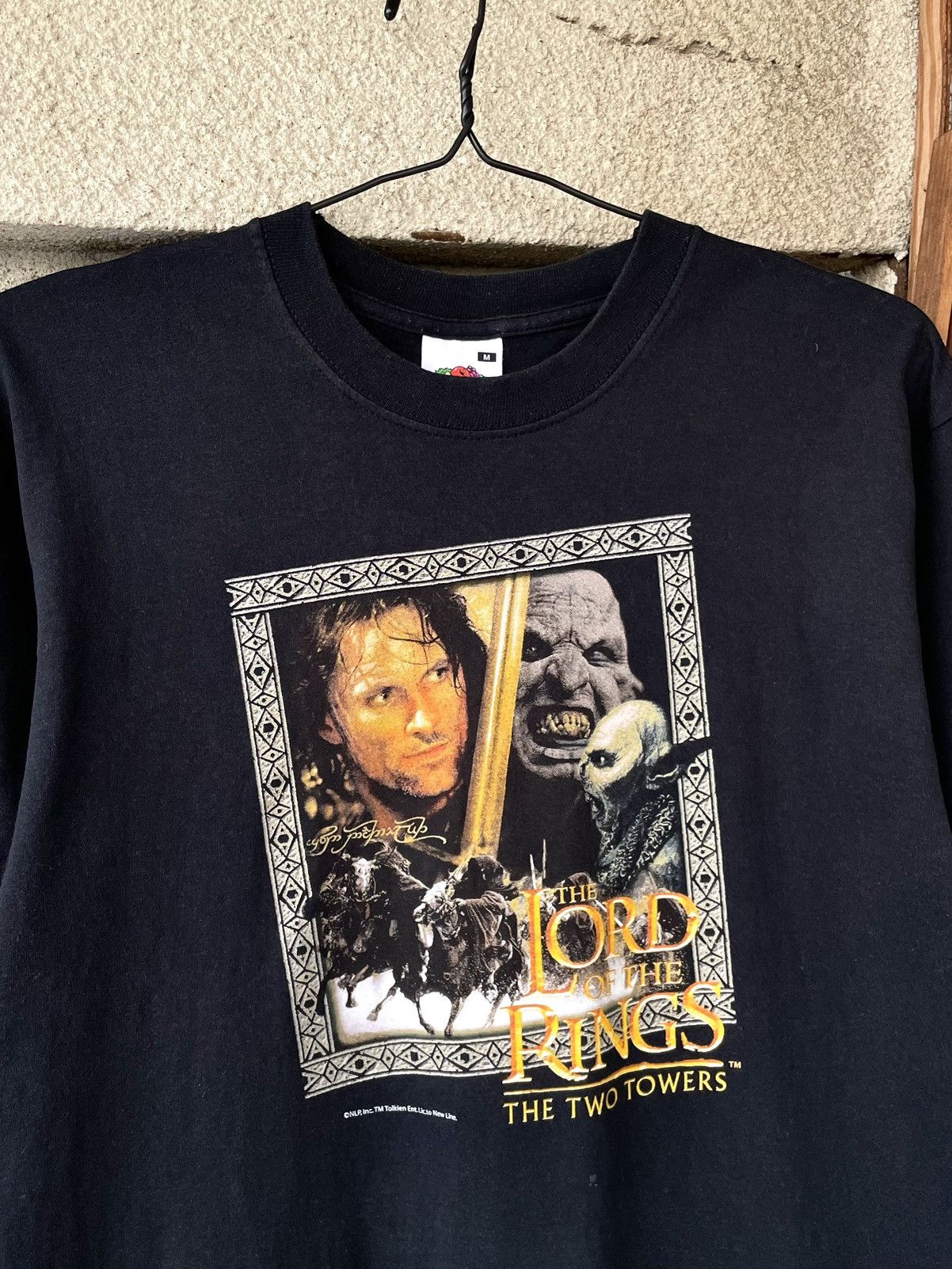 Vintage Vintage 00s Lord Of The Rings Two Towers Movie Promo T-Shirt Size US M / EU 48-50 / 2 - 3 Thumbnail