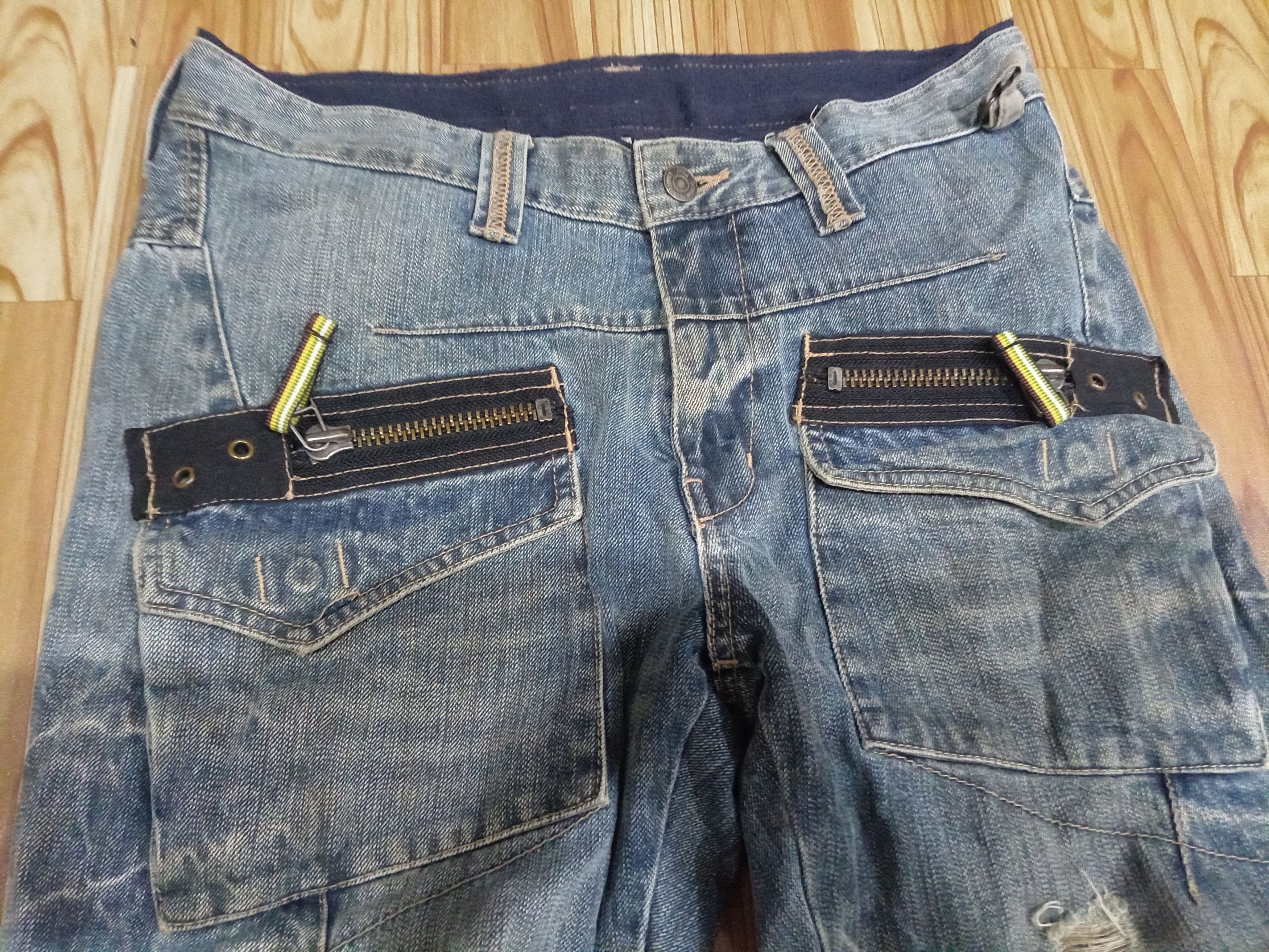 Japanese Brand × PPFM × Seditionaries RARE PPFM SKINNY ZIPPER BAKER JEANS PUNK STYLE distressed Size US 30 / EU 46 - 5 Thumbnail