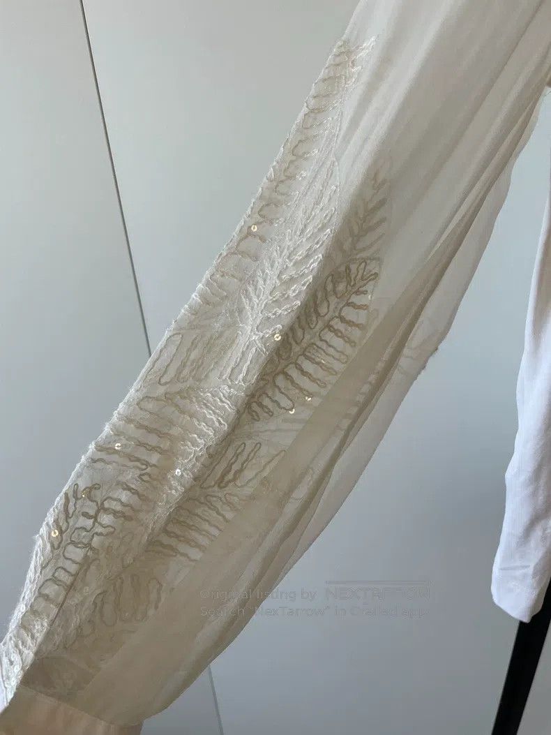 Brunello Cucinelli Brunello Cucinelli Double Layer Diamond Pattern Silk Sequi Size S / US 4 / IT 40 - 9 Thumbnail