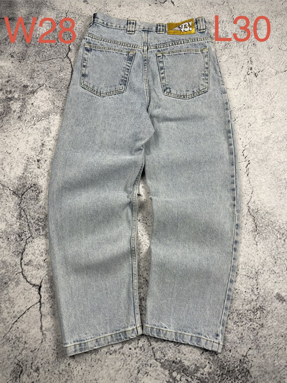 Polar Skate Co. Men’s Polar Skate W28 L30 Light Blue Jeans Baggy Streetwear Size US 28 / EU 44 - 1 Thumbnail