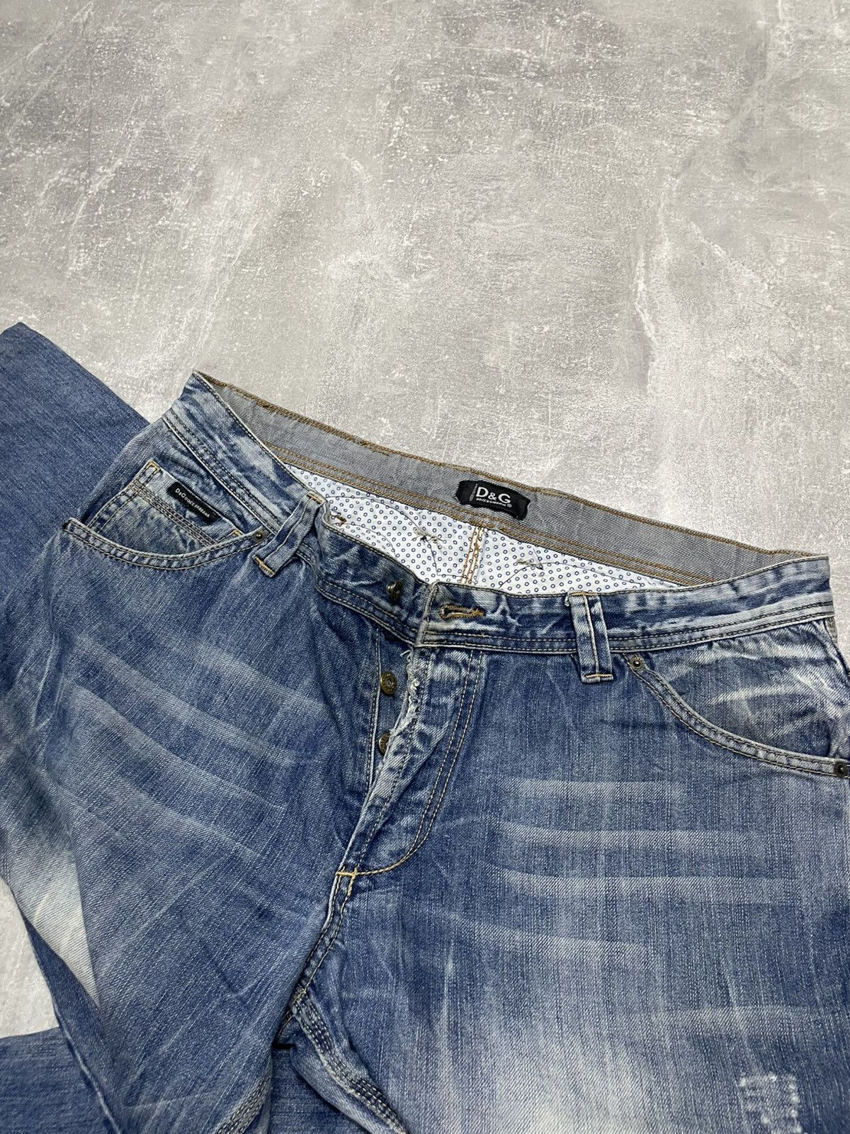 Dolce & Gabbana Rare D&G Dolce Gabbana Jeans Al Over Print Long Denim desert Size US 38 / EU 54 - 3 Thumbnail
