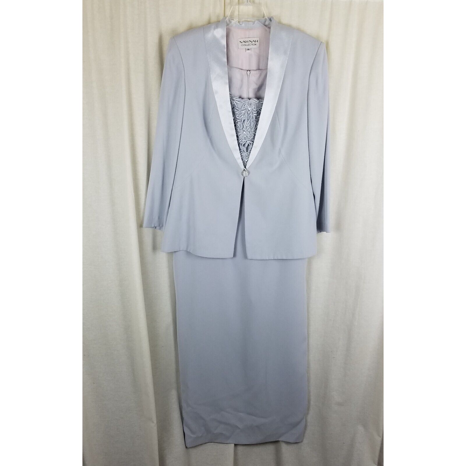 Nah Nah Collection Maxi Dress Jacket Suit Outfit Womens 14
